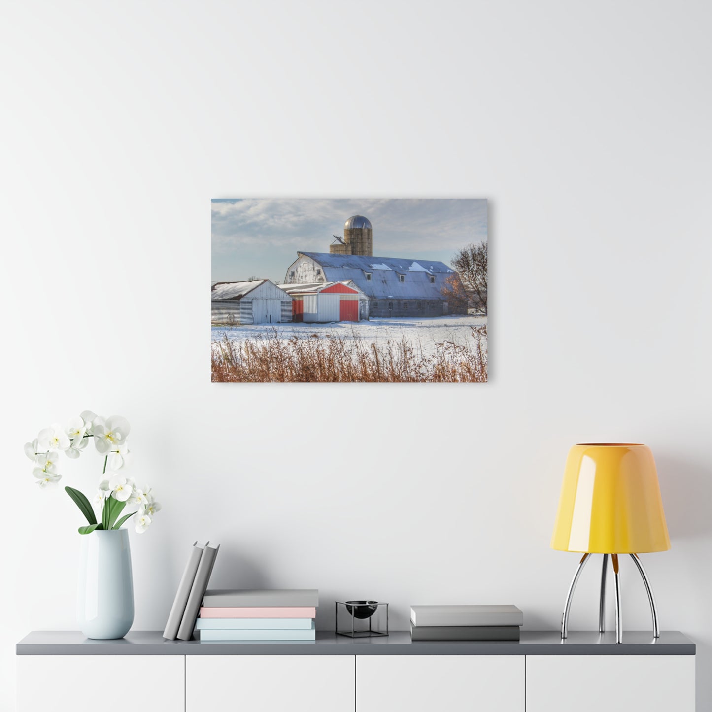 U R There Photography Shoemaker Road Grey Rustic Farmhouse Acrylic Wall Print