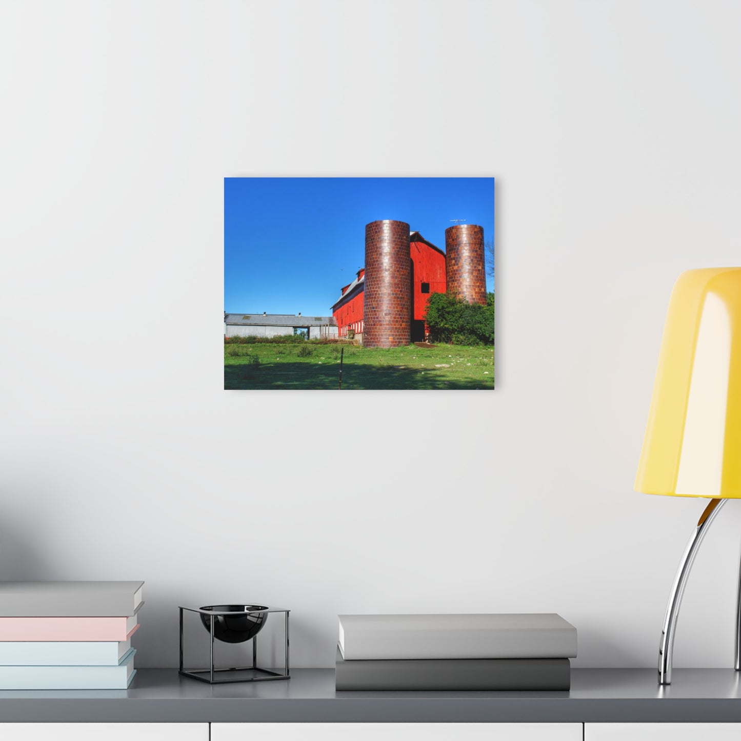U R There Photography Baldwin Red I Rustic Farmhouse Acrylic Wall Print