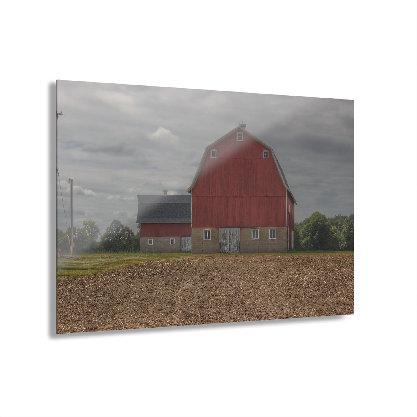 U R There Photography Cade Road Red I Rustic Farmhouse Acrylic Wall Print