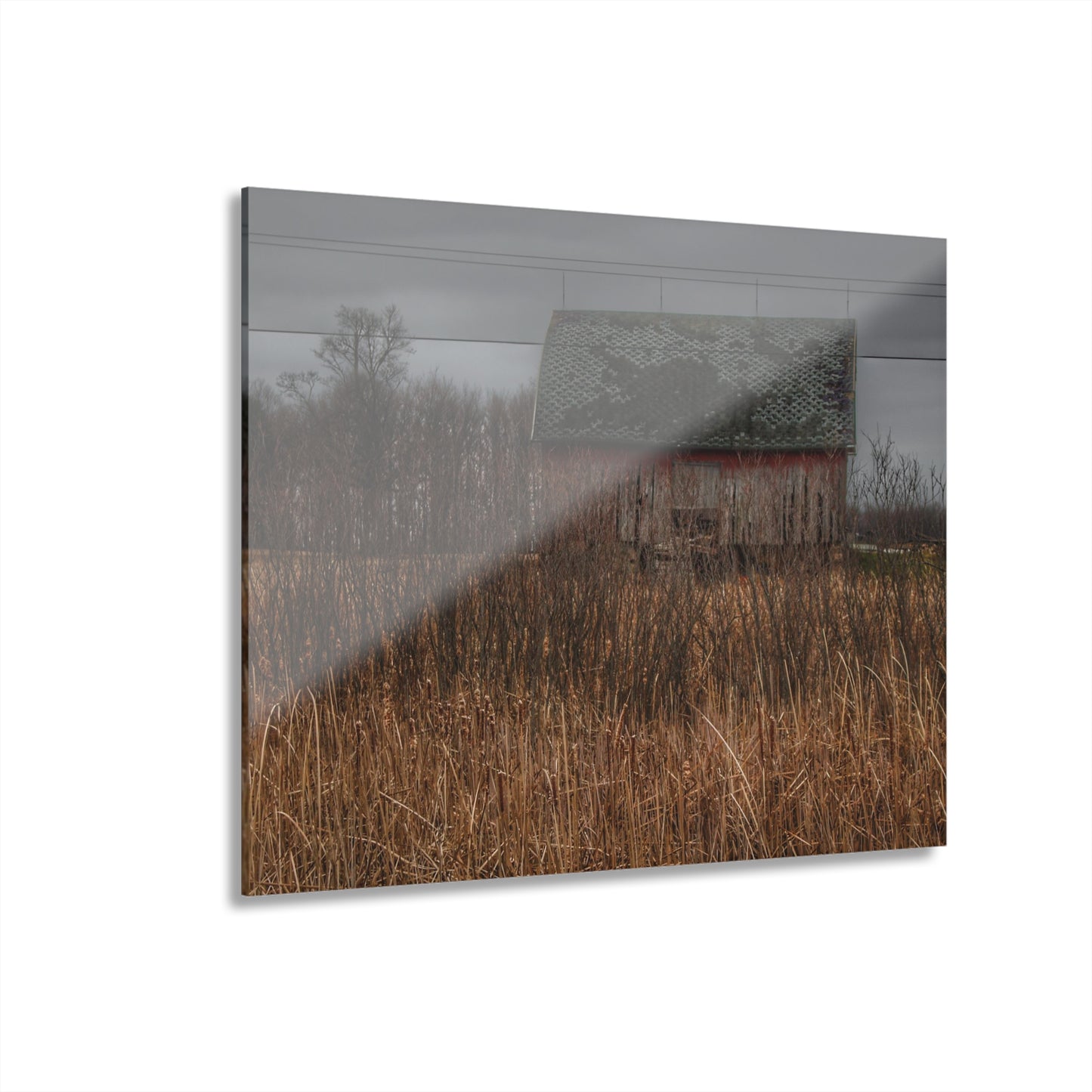 U R There Photography Brown Road Rustic Rustic Farmhouse Acrylic Wall Print