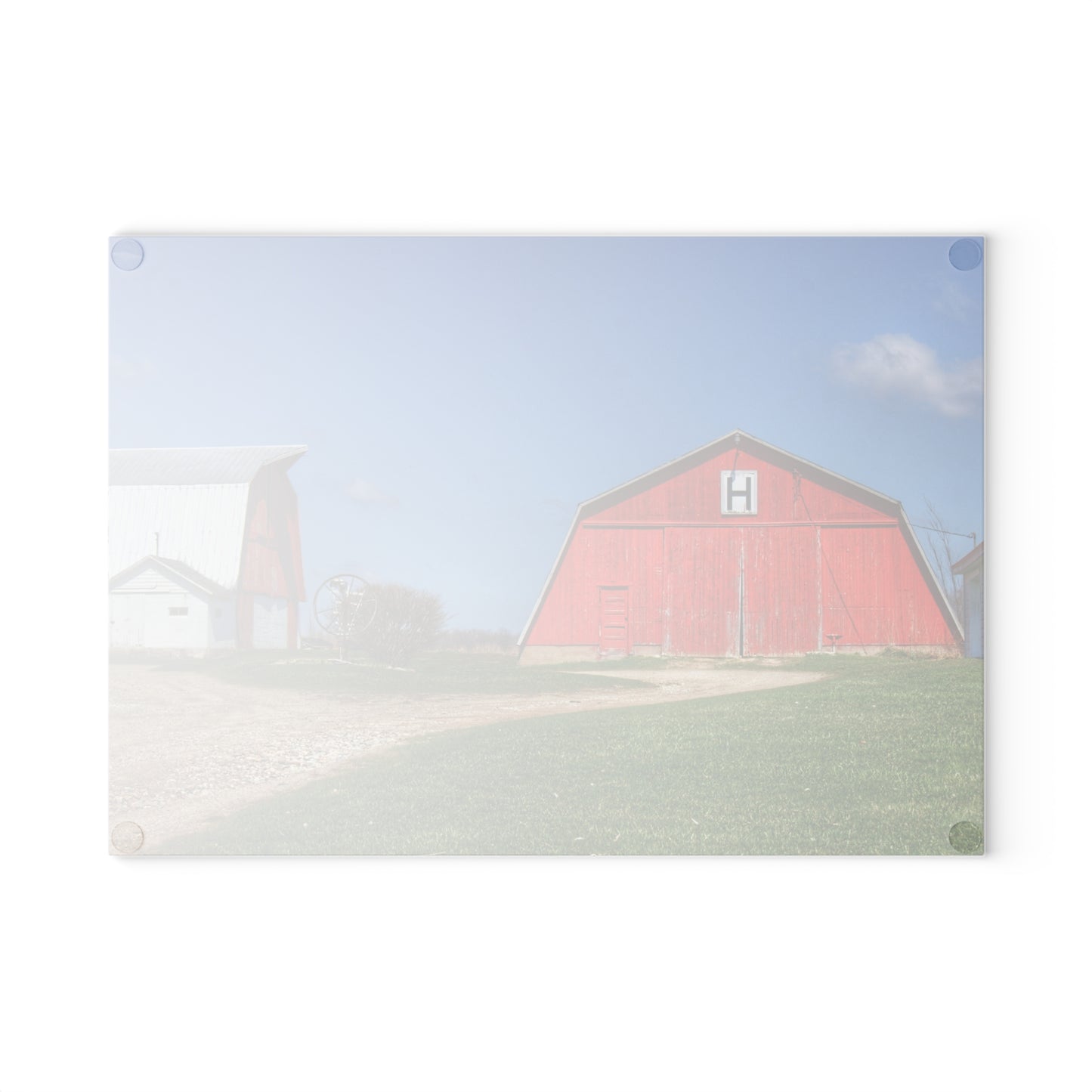 U R There Photography Shay Lakee Duo Rustic Farmhouse Tempered-Glass Cutting Board