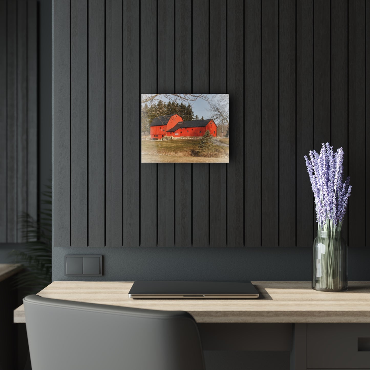 U R There Photography Thomas Road Patriot Barn Rustic Farmhouse Acrylic Wall Print