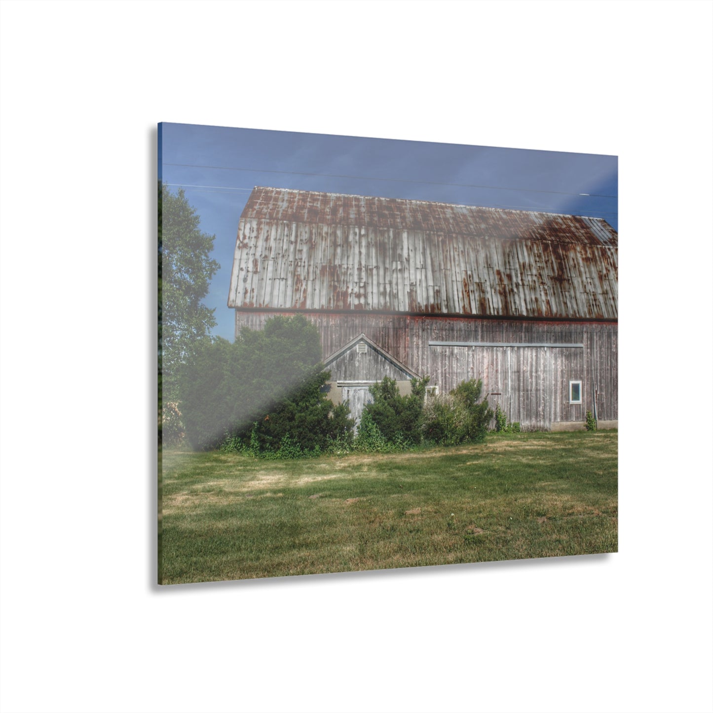 U R There Photography Barkley Road Red in Summer I Rustic Farmhouse Acrylic Wall Print
