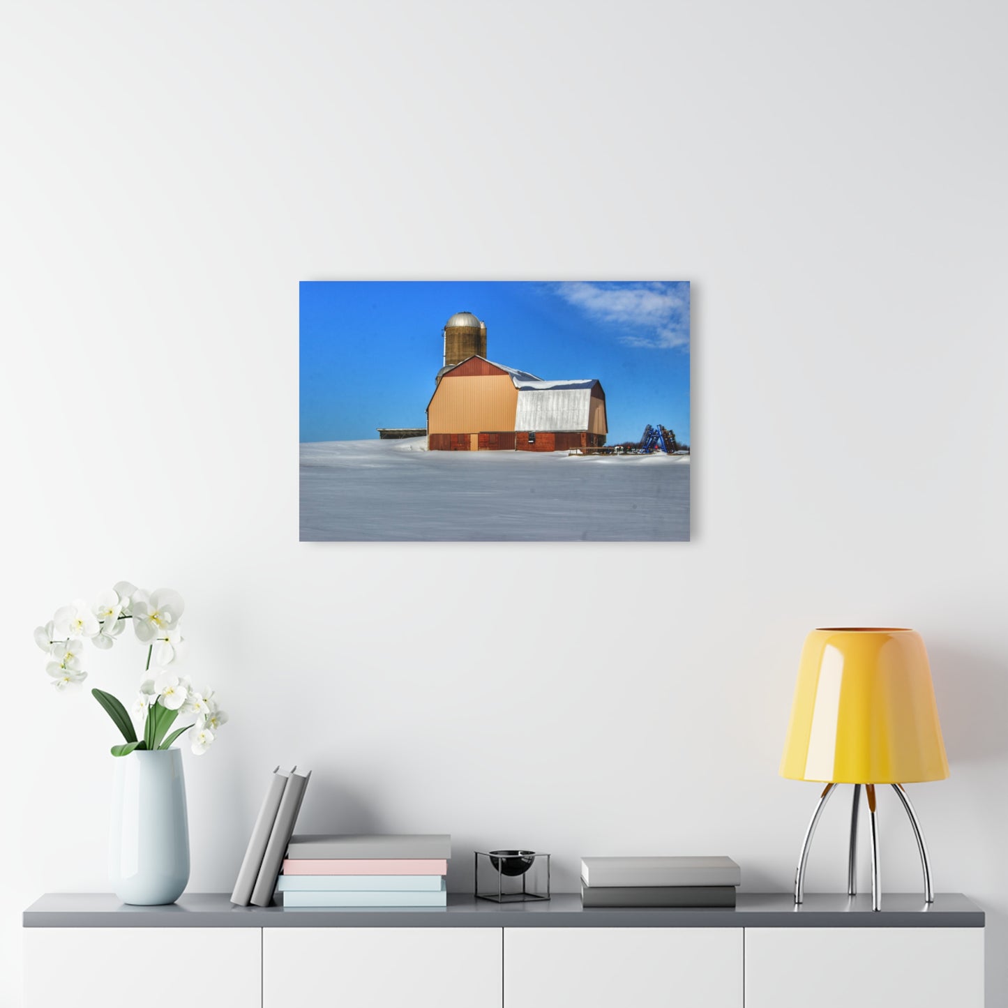 U R There Photography Bay City - Forestville Beige Barn Rustic Farmhouse Acrylic Wall Print