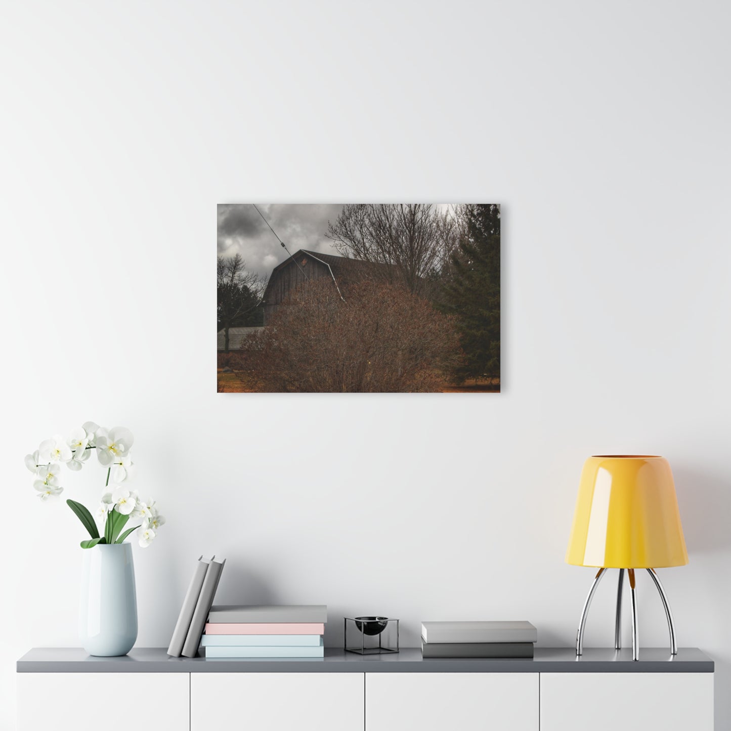 U R There Photography Caro Grey Hidden Rustic Farmhouse Acrylic Wall Print