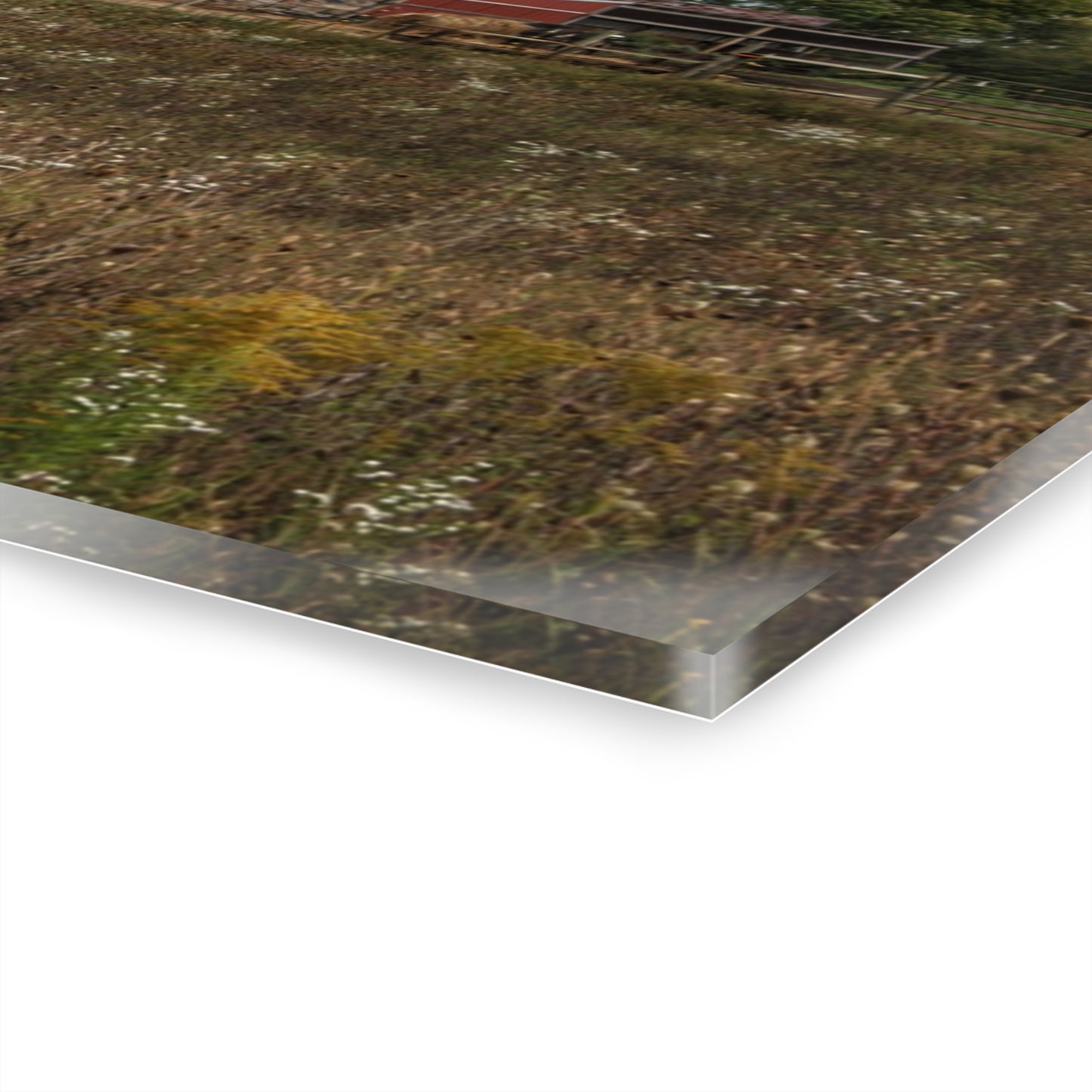 U R There Photography Old Marathon Red Rustic Farmhouse Acrylic Wall Print