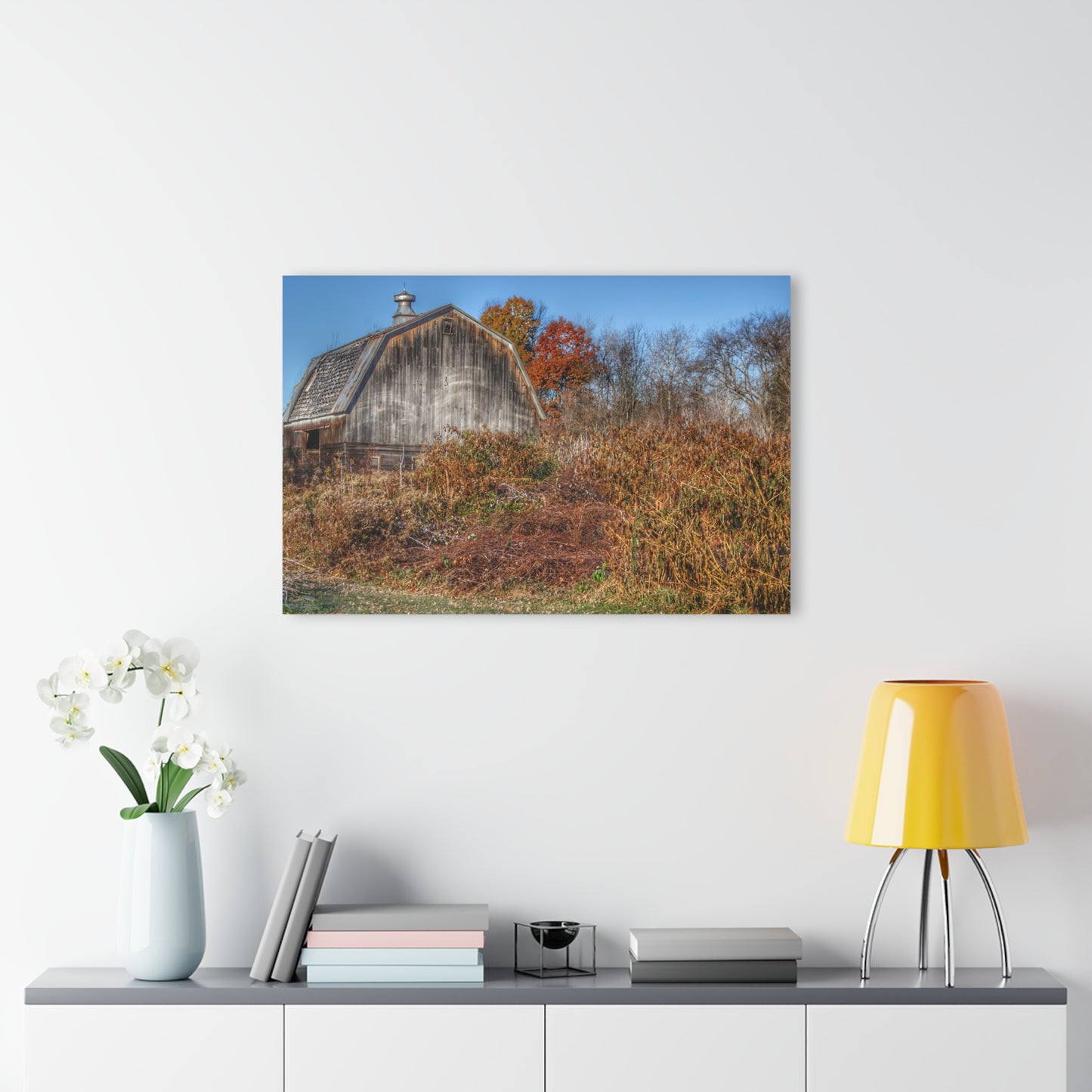 U R There Photography Vassar Road Hidden Grey II Rustic Farmhouse Acrylic Wall Print