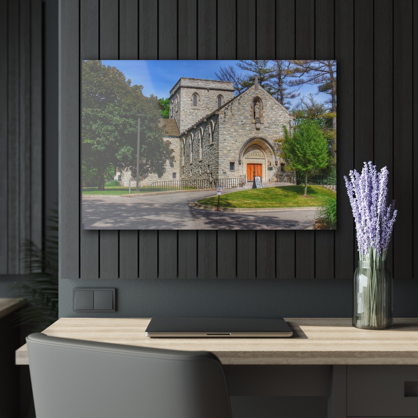 U R There Photography Saint Hugo of the Hills II Rustic Farmhouse Acrylic Wall Print