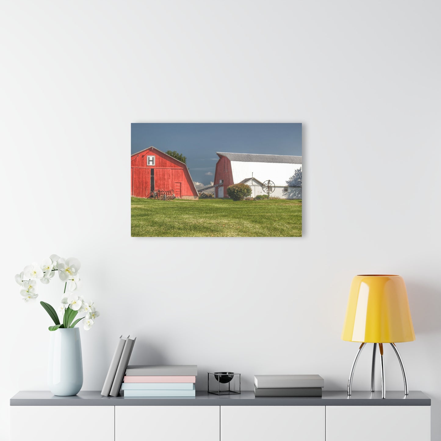 U R There Photography Shay Lake Duo Rustic Farmhouse Acrylic Wall Print