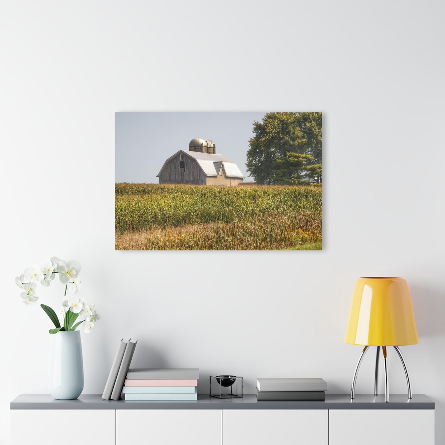 U R There Photography Beyond the September Corn on Swaffer Rustic Farmhouse Acrylic Wall Print