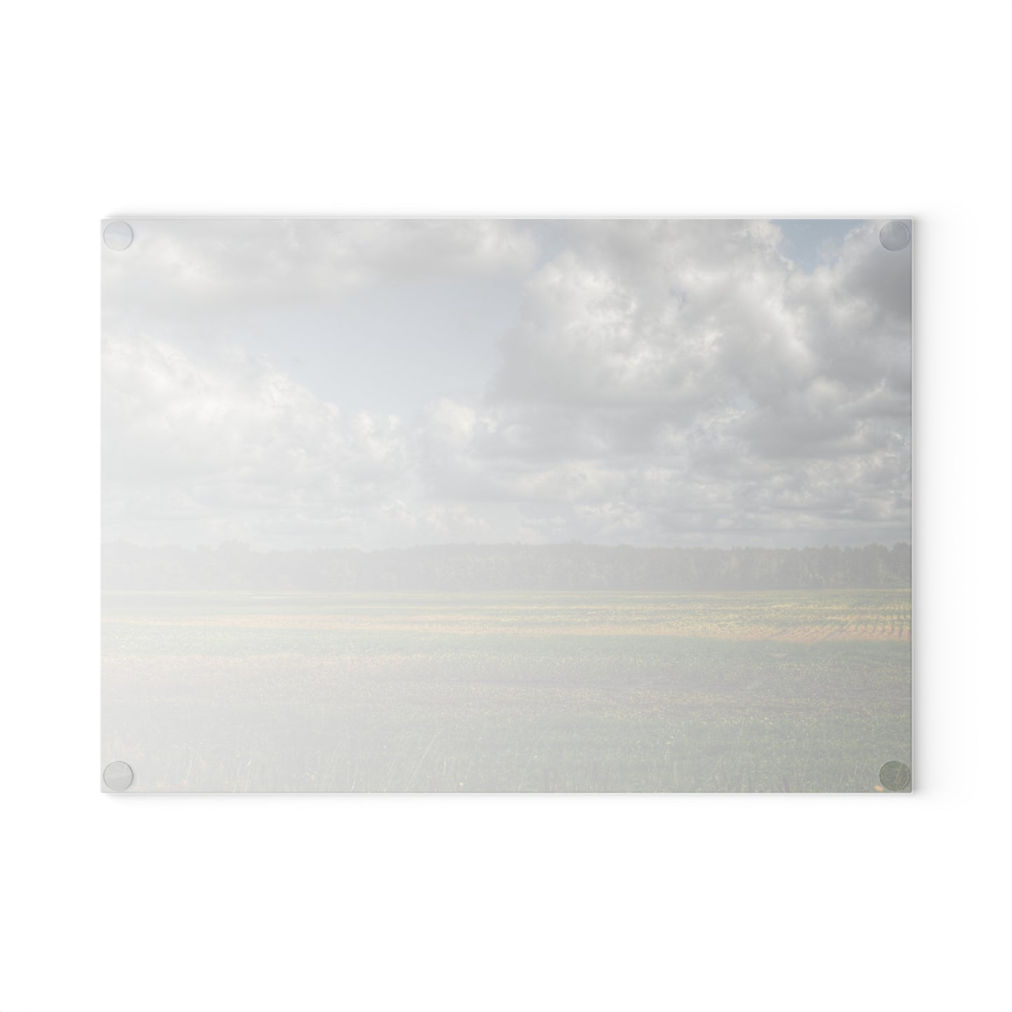U R There Photography Skies of September Rustic Farmhouse Tempered-Glass Cutting Board