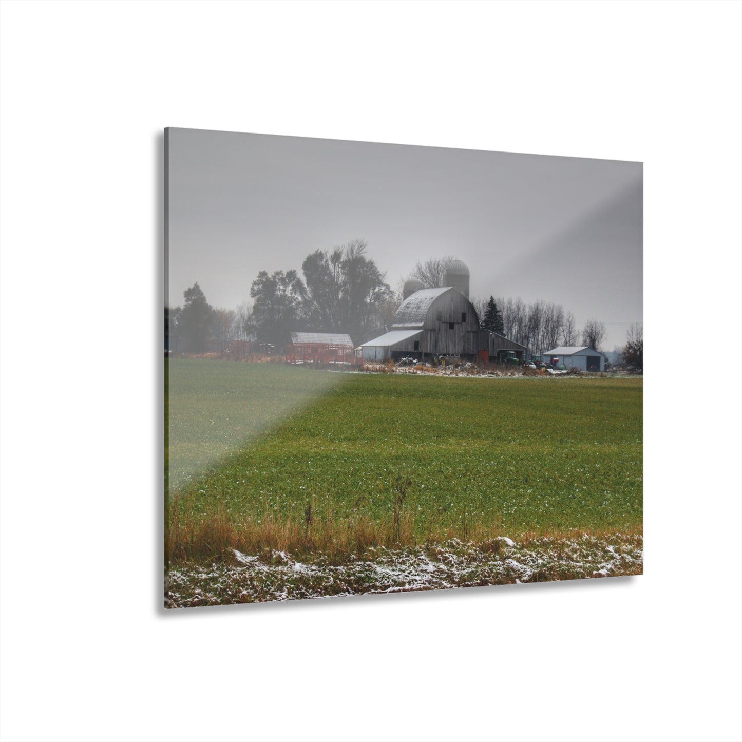 U R There Photography Shepard Road Grey Rustic Farmhouse Acrylic Wall Print