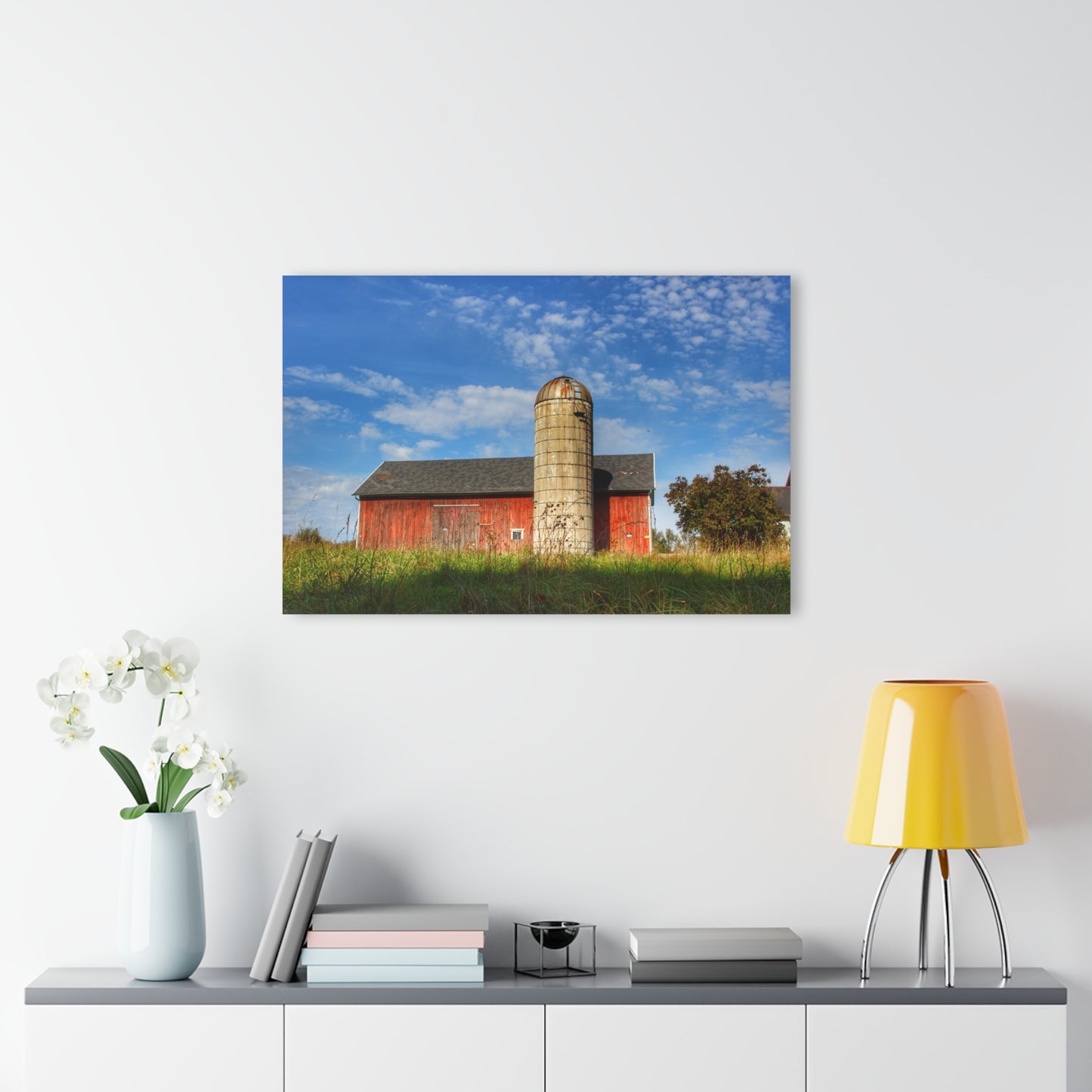 U R There Photography Clarkston Road Red I Rustic Farmhouse Acrylic Wall Print