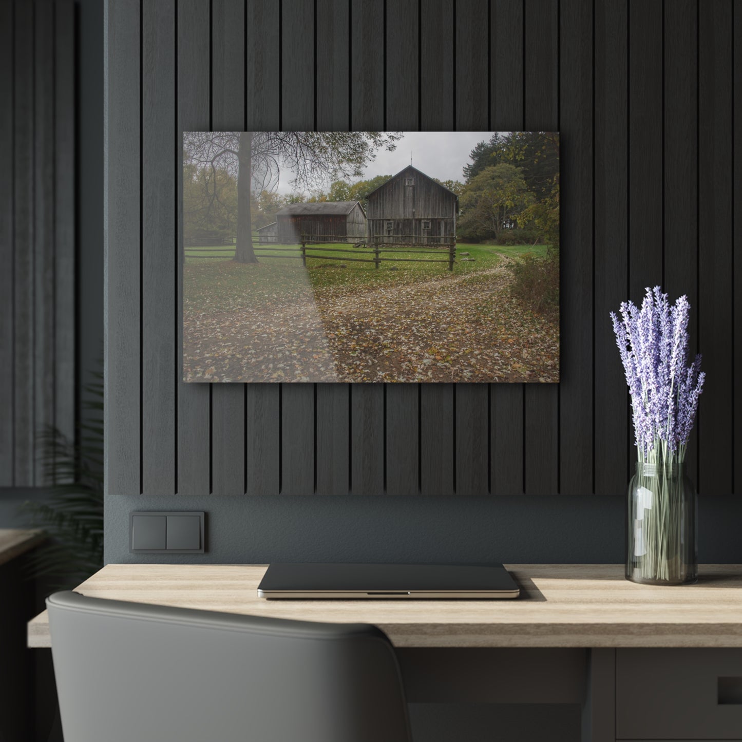 U R There Photography Wilder Road Greys II Rustic Farmhouse Acrylic Wall Print