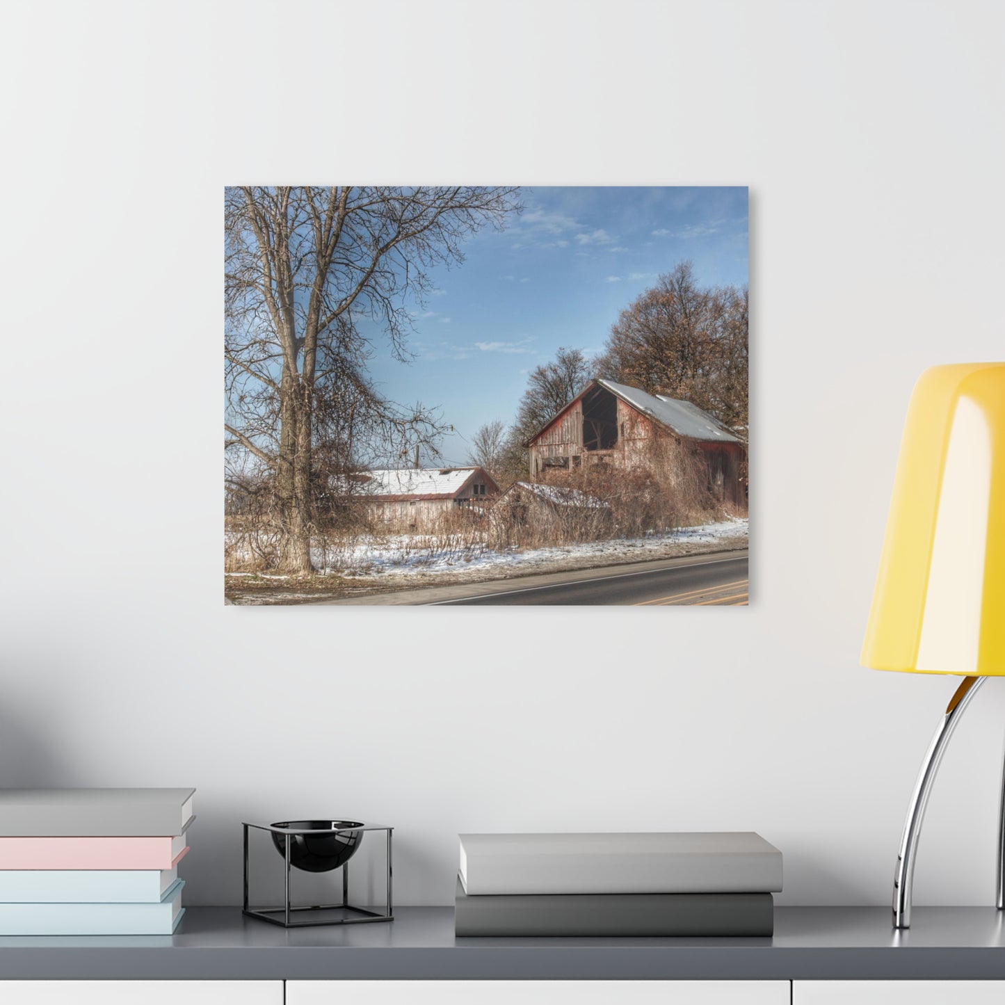U R There Photography Almont Van Dyke Red I Rustic Farmhouse Acrylic Wall Print