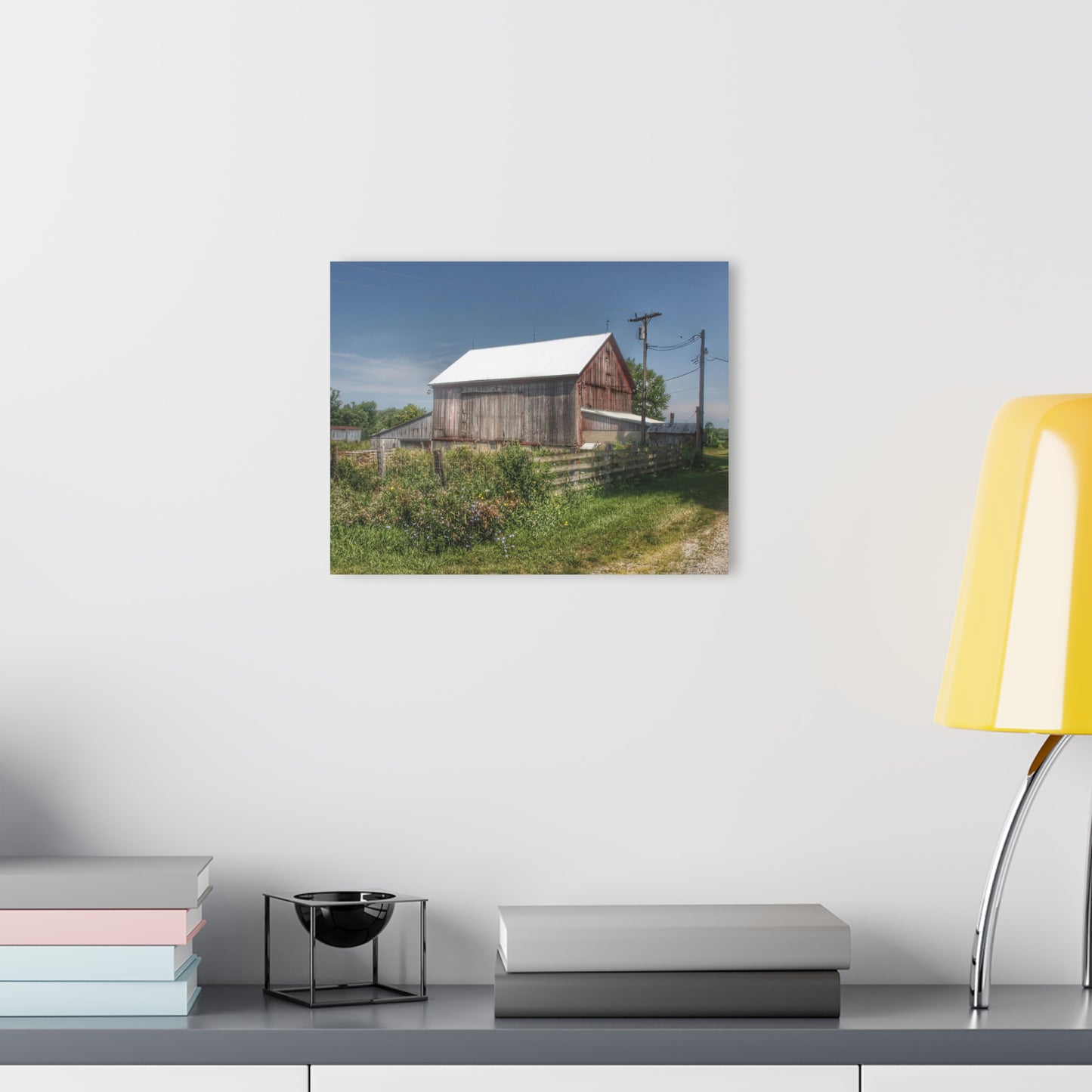 U R There Photography Castle Road Cow Barn I Rustic Farmhouse Acrylic Wall Print