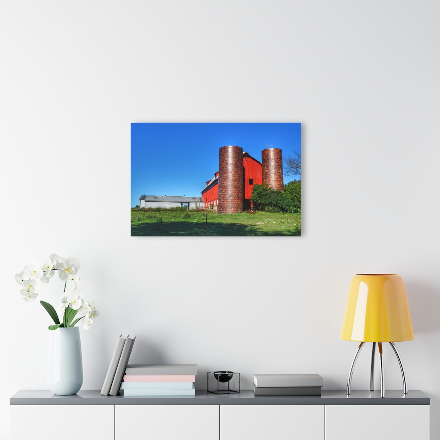 U R There Photography Baldwin Red I Rustic Farmhouse Acrylic Wall Print