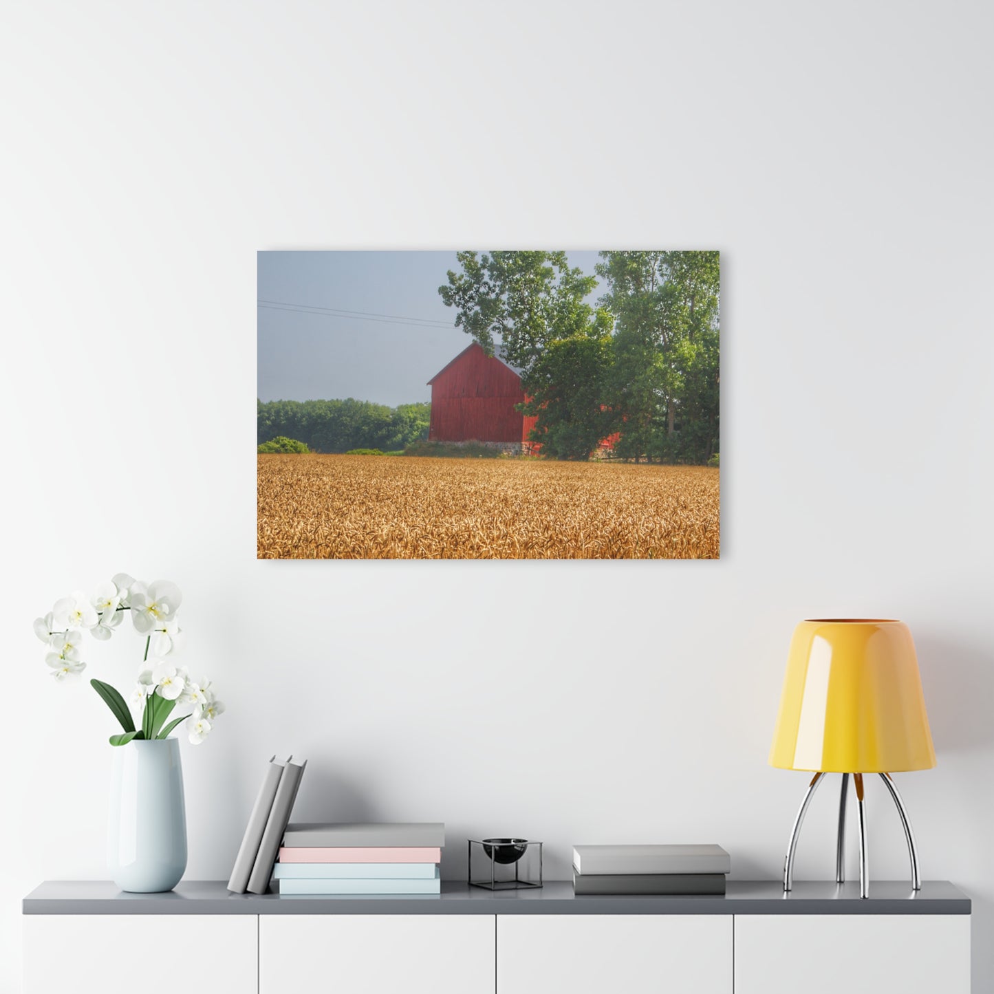 U R There Photography Tubspring Road Hidden Red Rustic Farmhouse Acrylic Wall Print