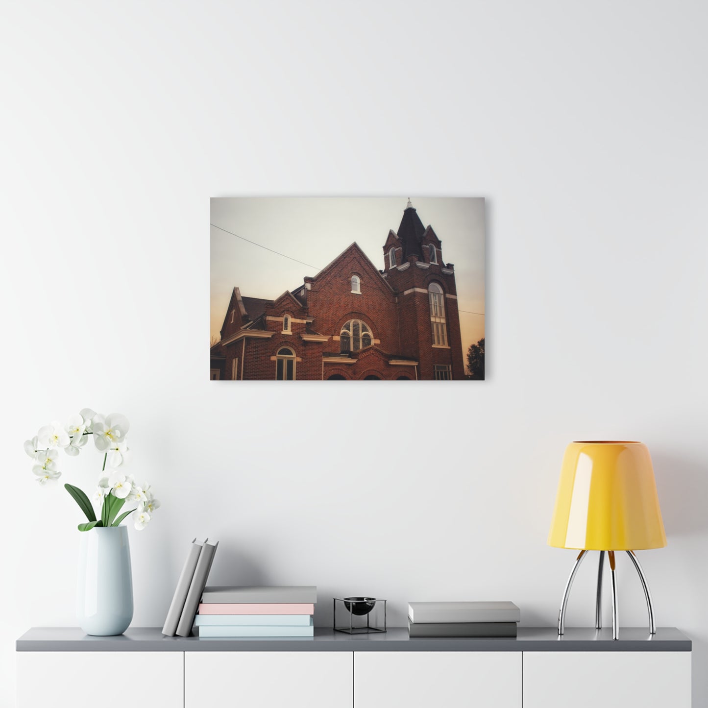 U R There Photography Brown City Methodist Church Rustic Farmhouse Acrylic Wall Print