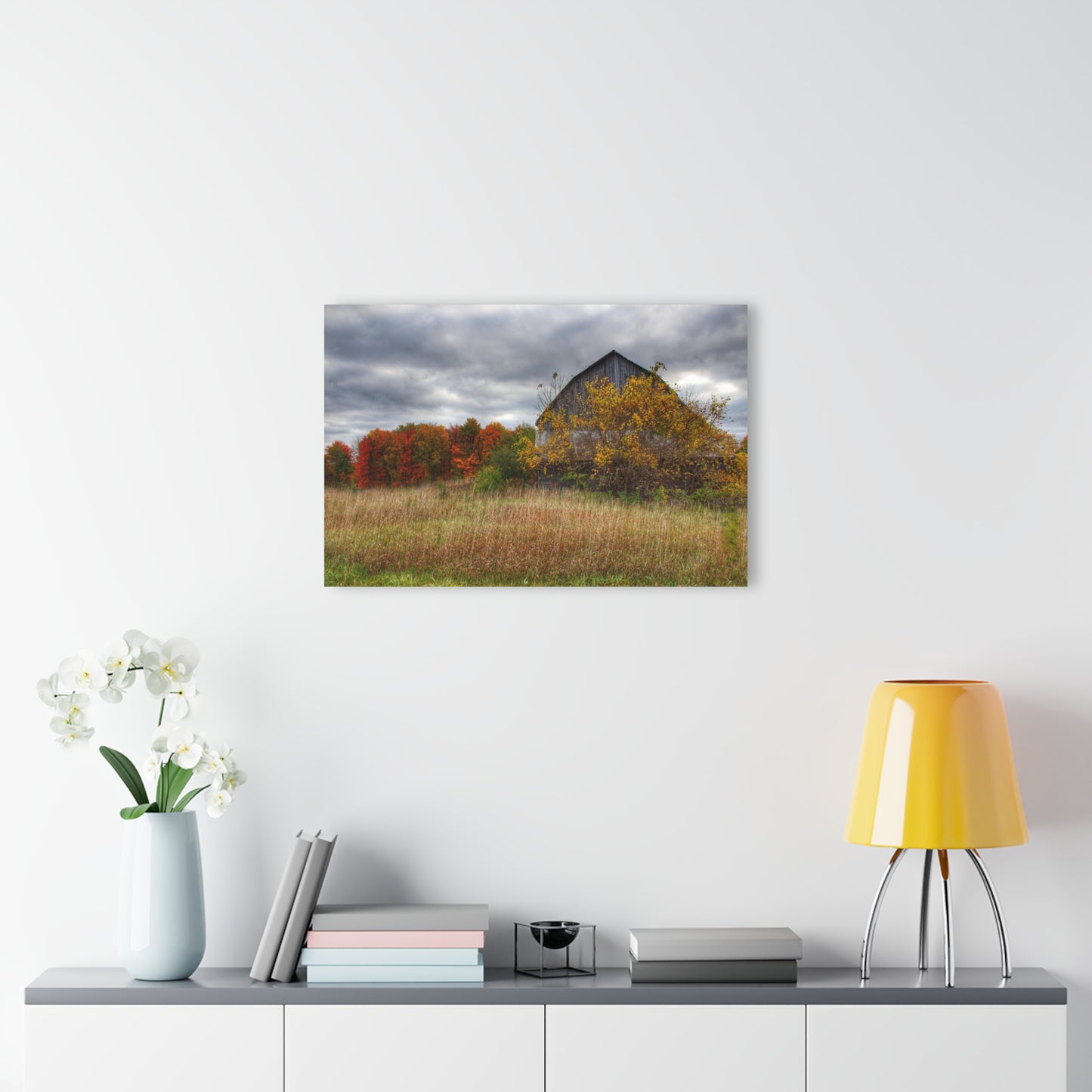 U R There Photography Church Road Grey III Rustic Farmhouse Acrylic Wall Print