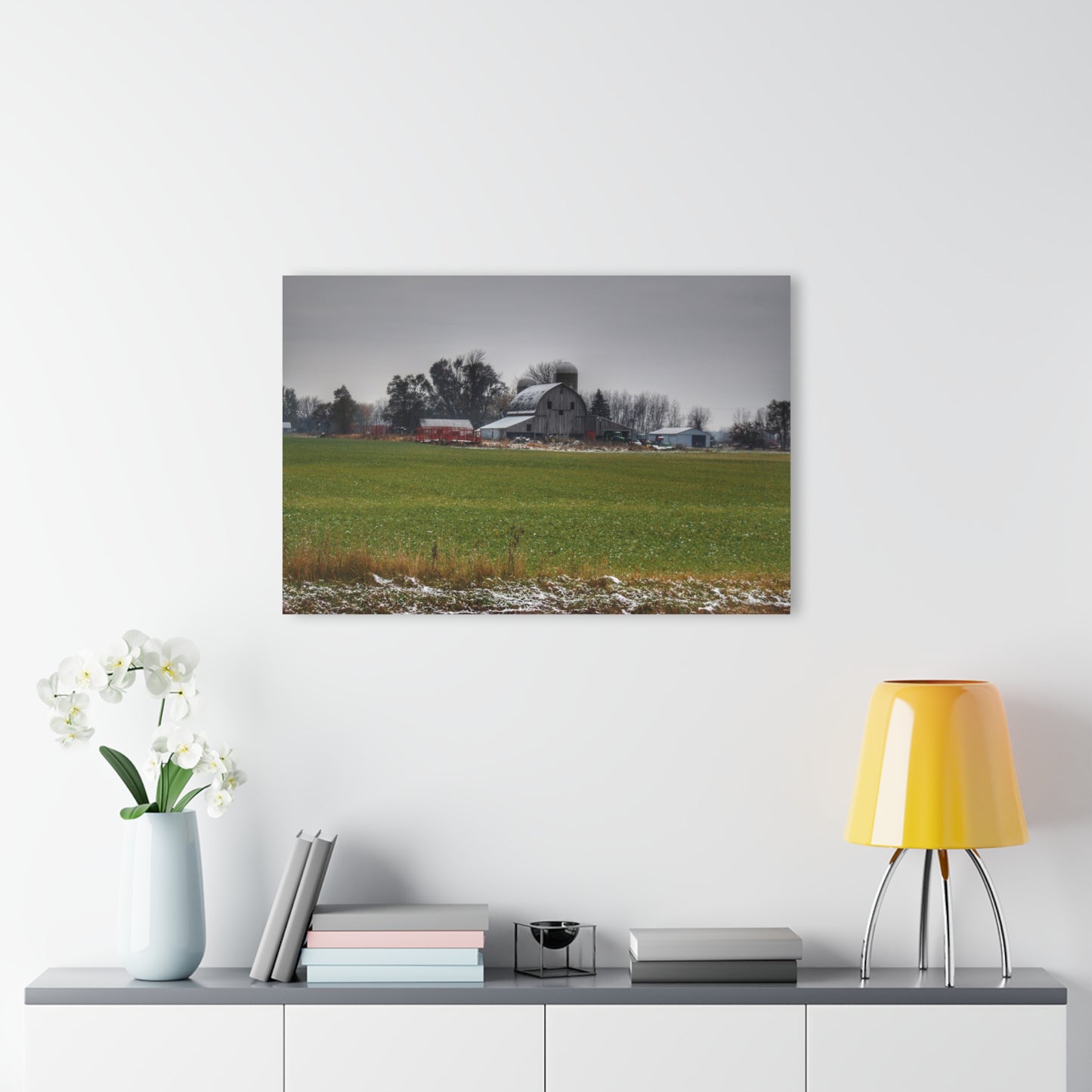 U R There Photography Shepard Road Grey Rustic Farmhouse Acrylic Wall Print