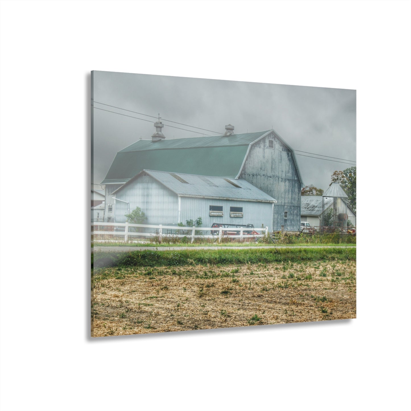 U R There Photography Richville Road Grey II Rustic Farmhouse Acrylic Wall Print