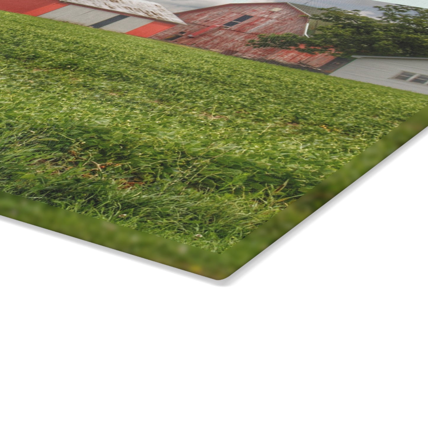 U R There Photography Roadside Trio Rustic Farmhouse Tempered-Glass Cutting Board