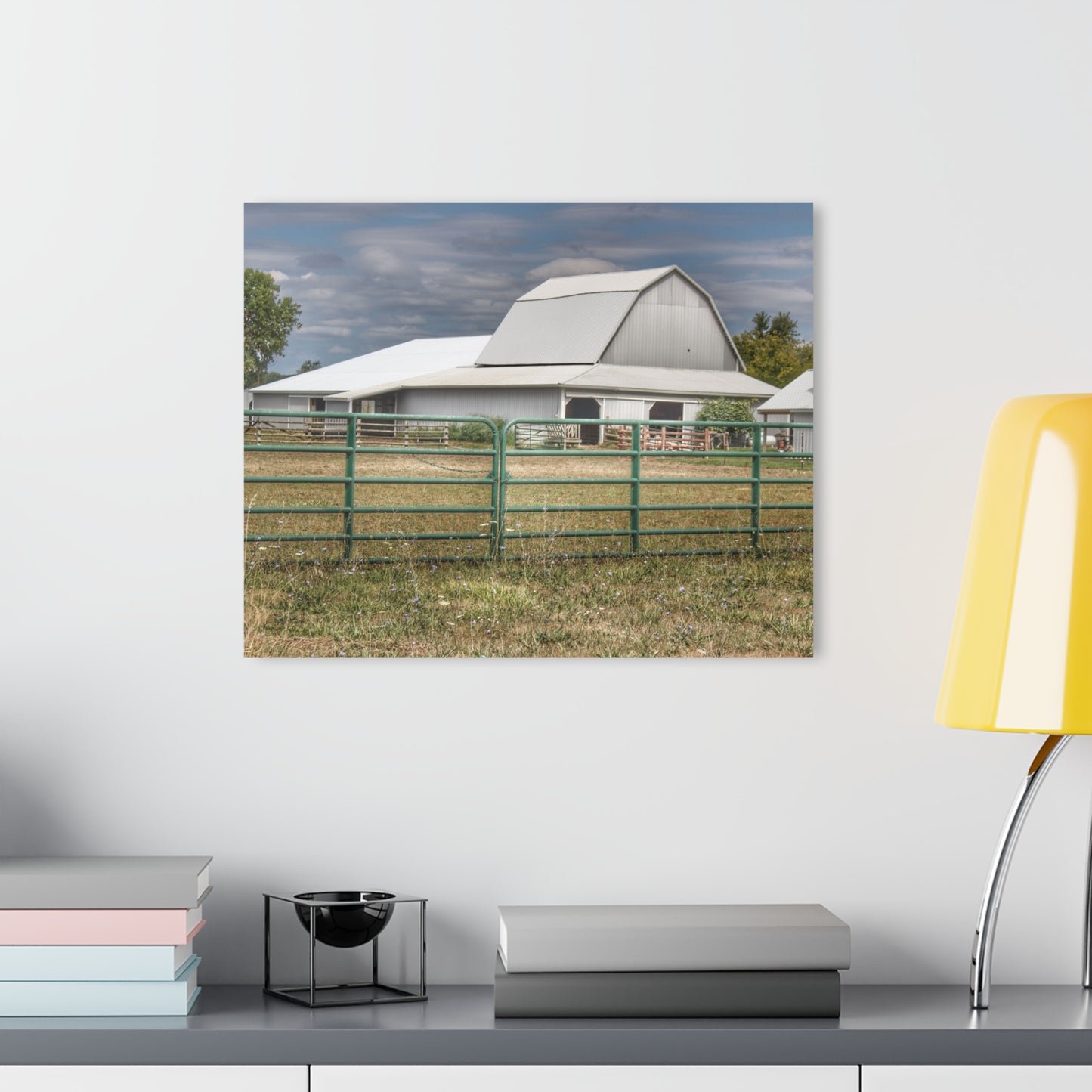 U R There Photography Petz Road Grey Rustic Farmhouse Acrylic Wall Print