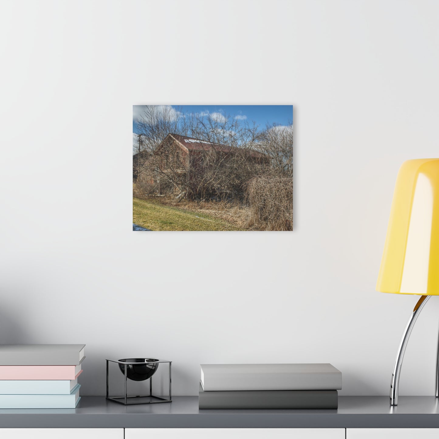 U R There Photography Buried Burnside Greys I Rustic Farmhouse Acrylic Wall Print
