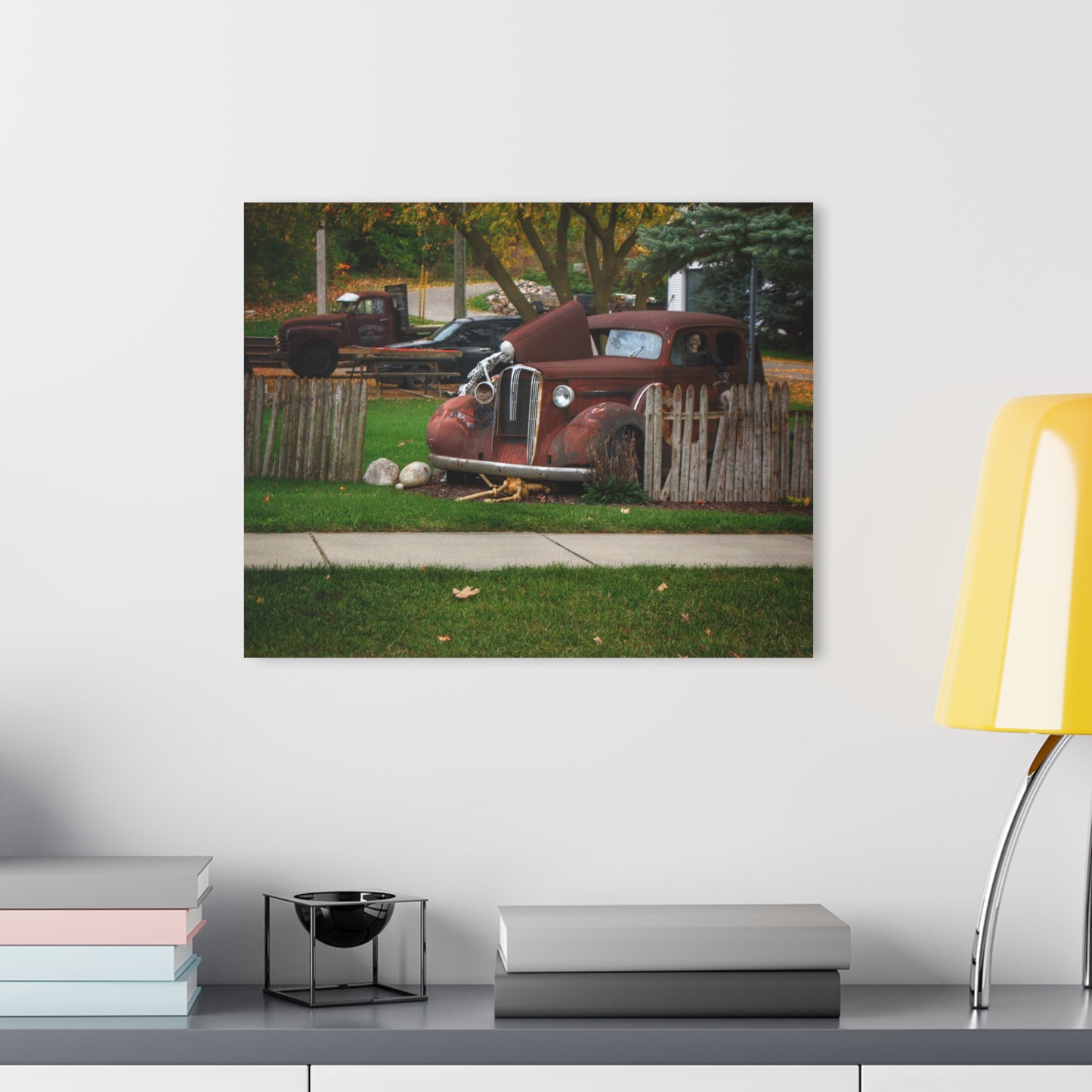 U R There Photography Oak Road Metamora Mechanics Rustic Farmhouse Acrylic Wall Print