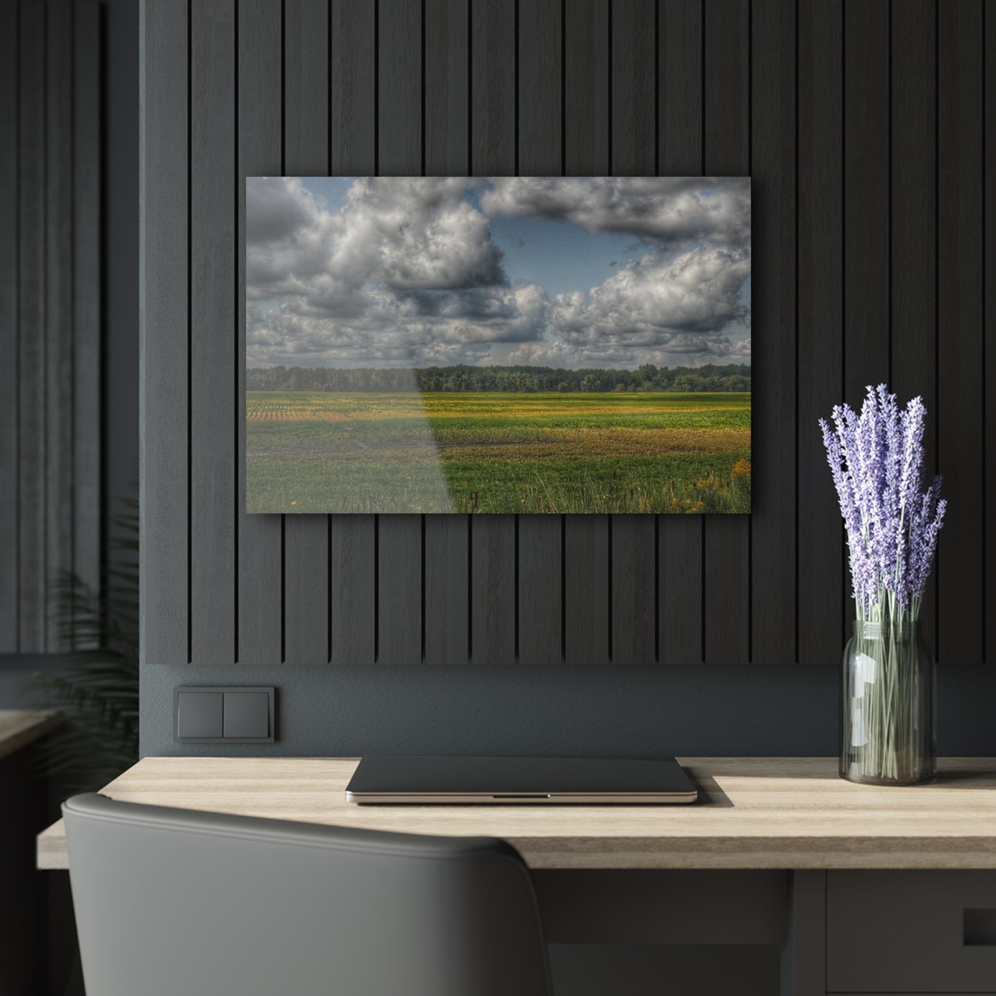 U R There Photography Skies of September Rustic Farmhouse Acrylic Wall Print