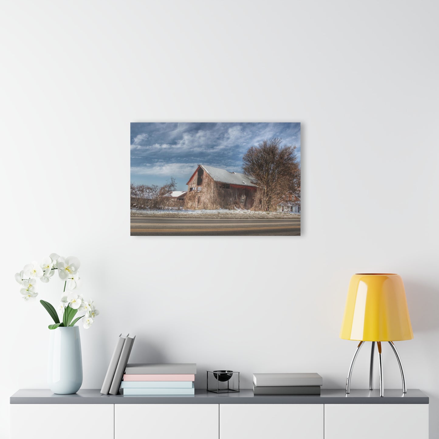 U R There Photography Almont Van Dyke Red II Rustic Farmhouse Acrylic Wall Print 14 "x 11"