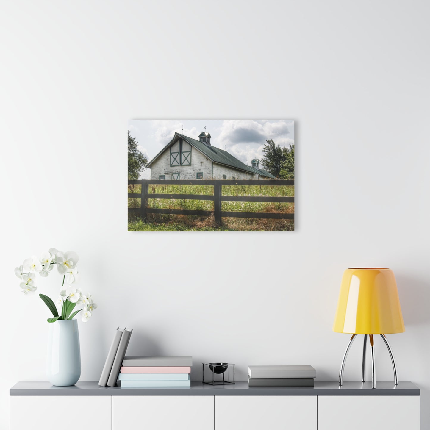 U R There Photography Sutton Road White Rustic Farmhouse Acrylic Wall Print