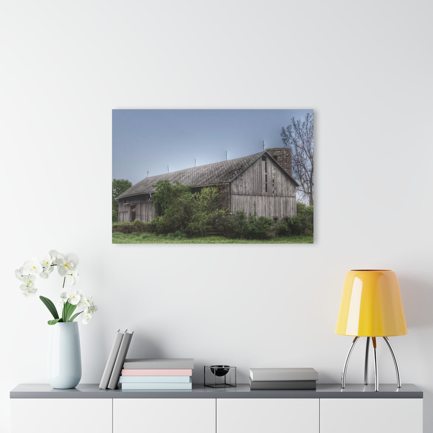U R There Photography Wilder Road Grey I Rustic Farmhouse Acrylic Wall Print