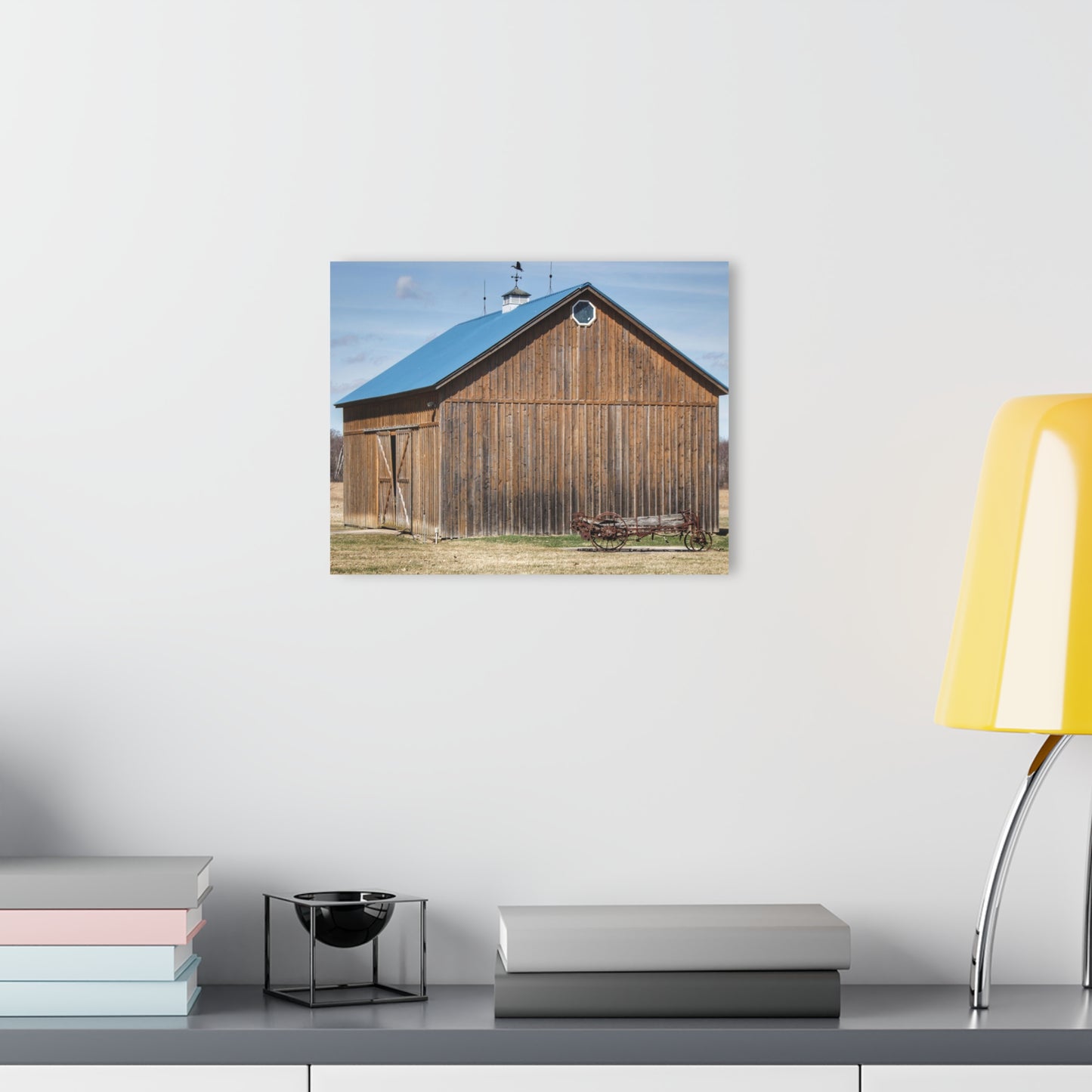 U R There Photography Barn and Buggy Rustic Farmhouse Acrylic Wall Print