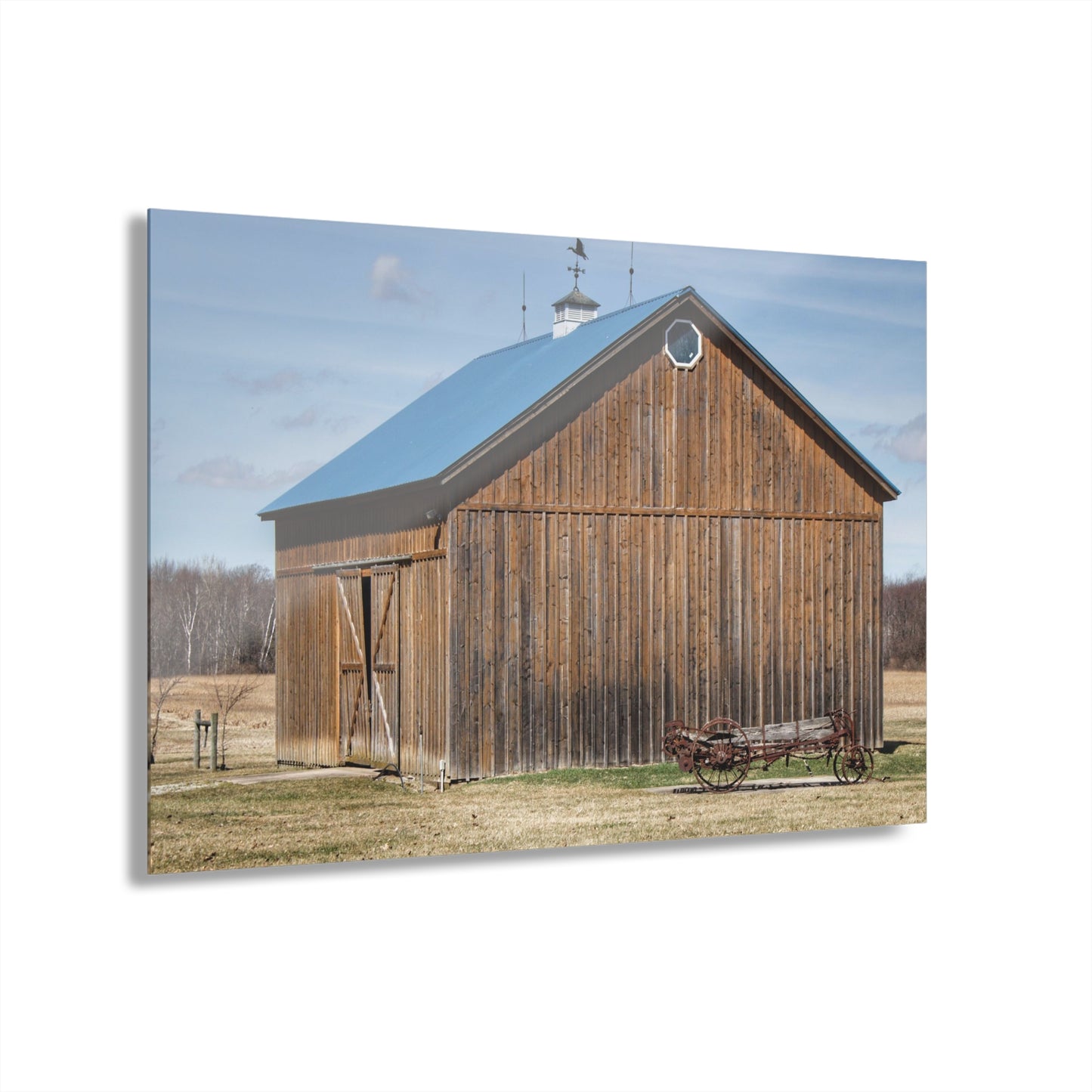 U R There Photography Barn and Buggy Rustic Farmhouse Acrylic Wall Print