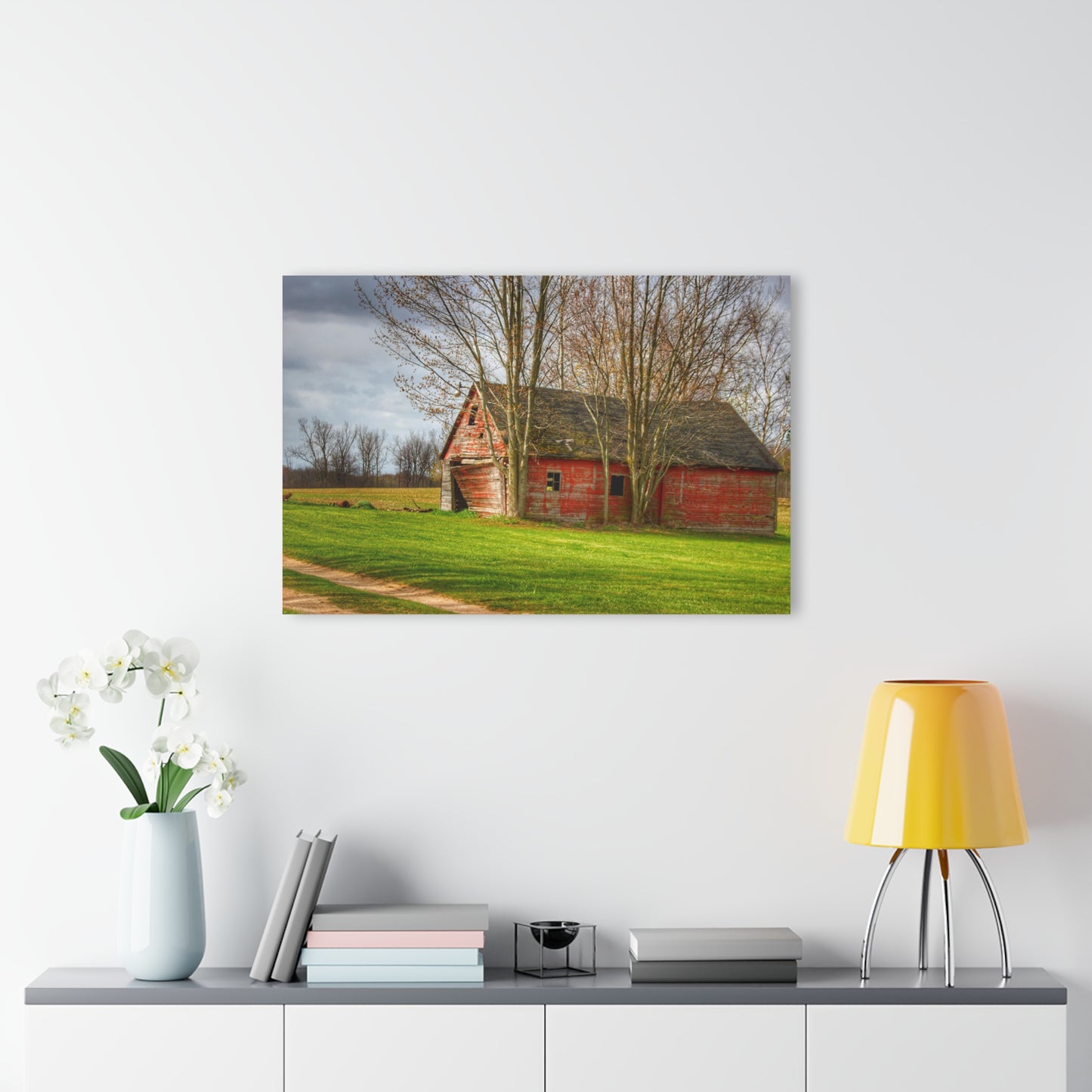 U R There Photography Centerline Shack Rustic Farmhouse Acrylic Wall Print