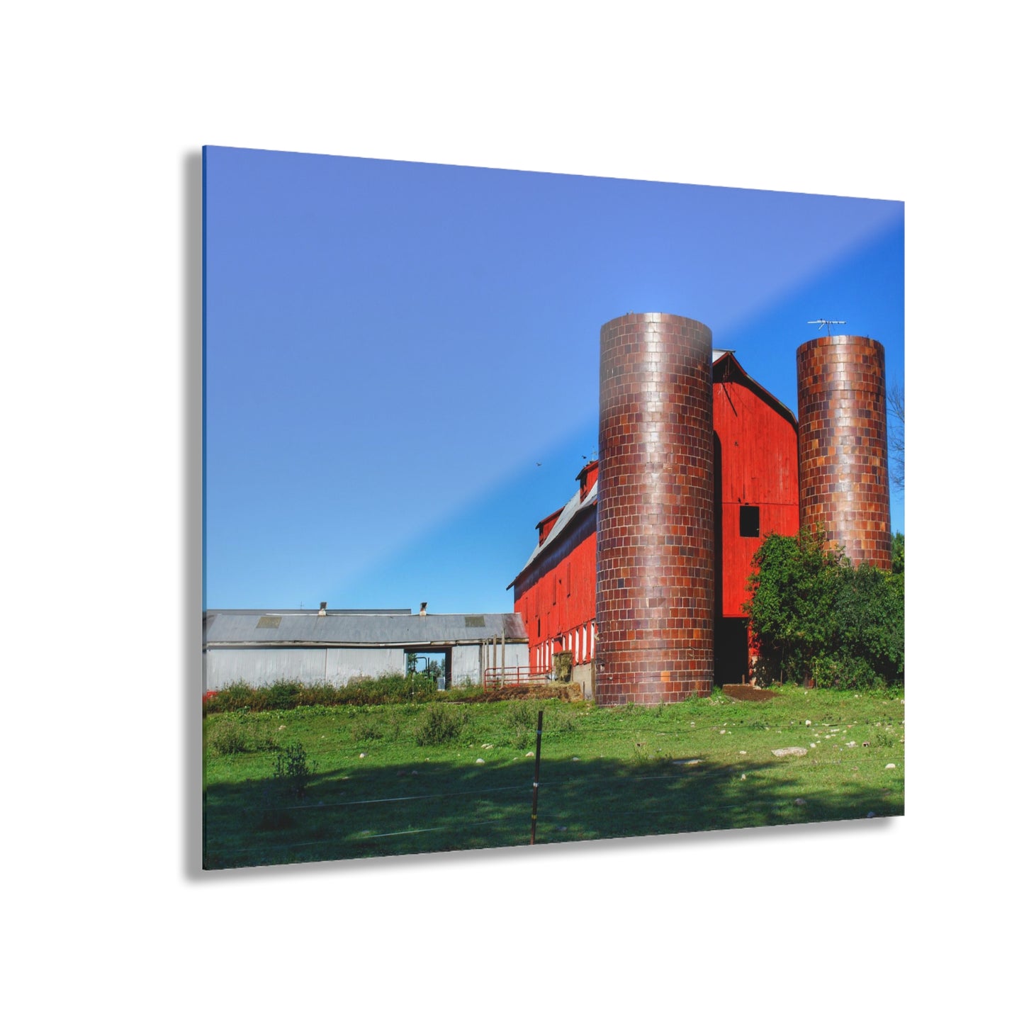 U R There Photography Baldwin Red I Rustic Farmhouse Acrylic Wall Print