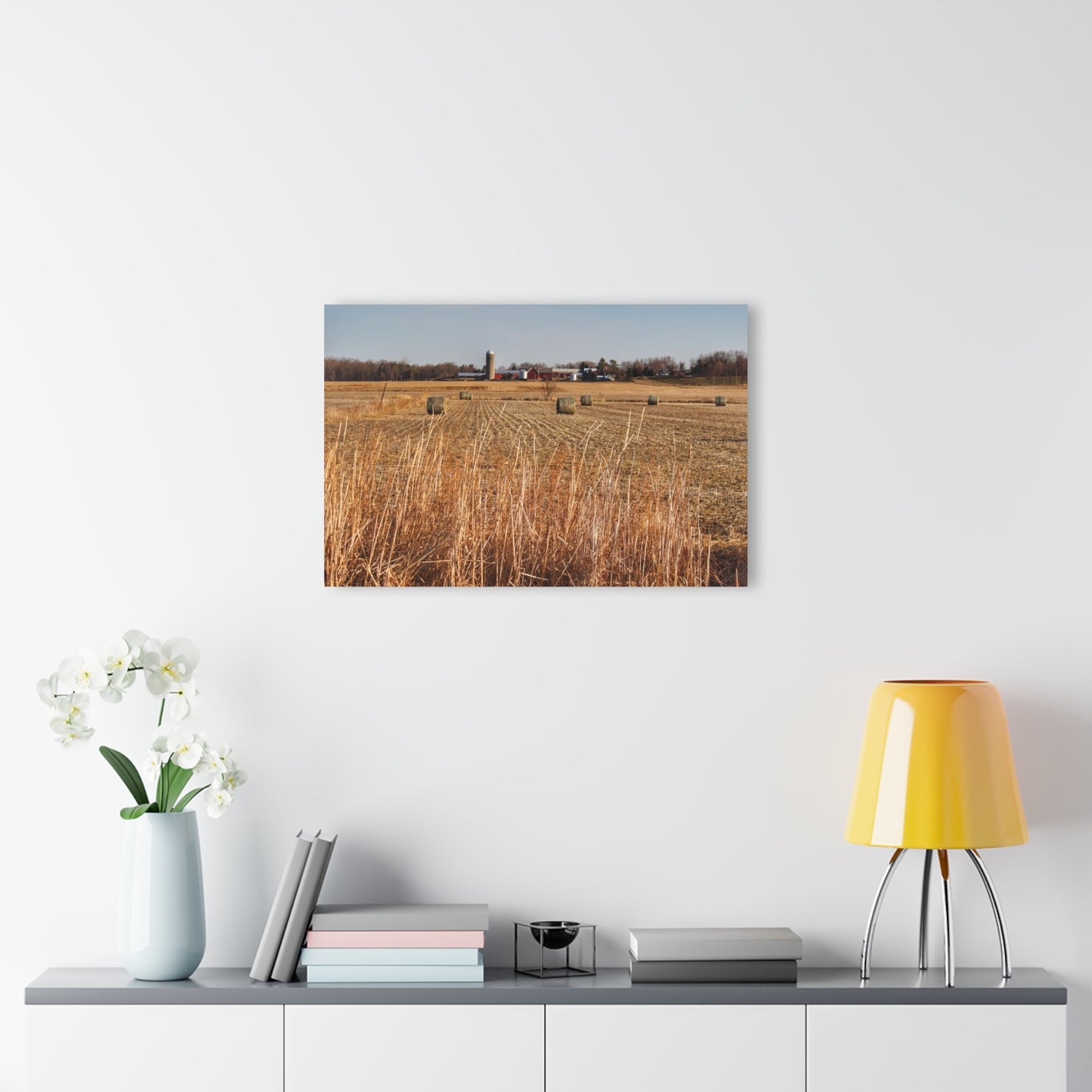U R There Photography Across the Field on Johnsonmill Road Rustic Farmhouse Acrylic Wall Print