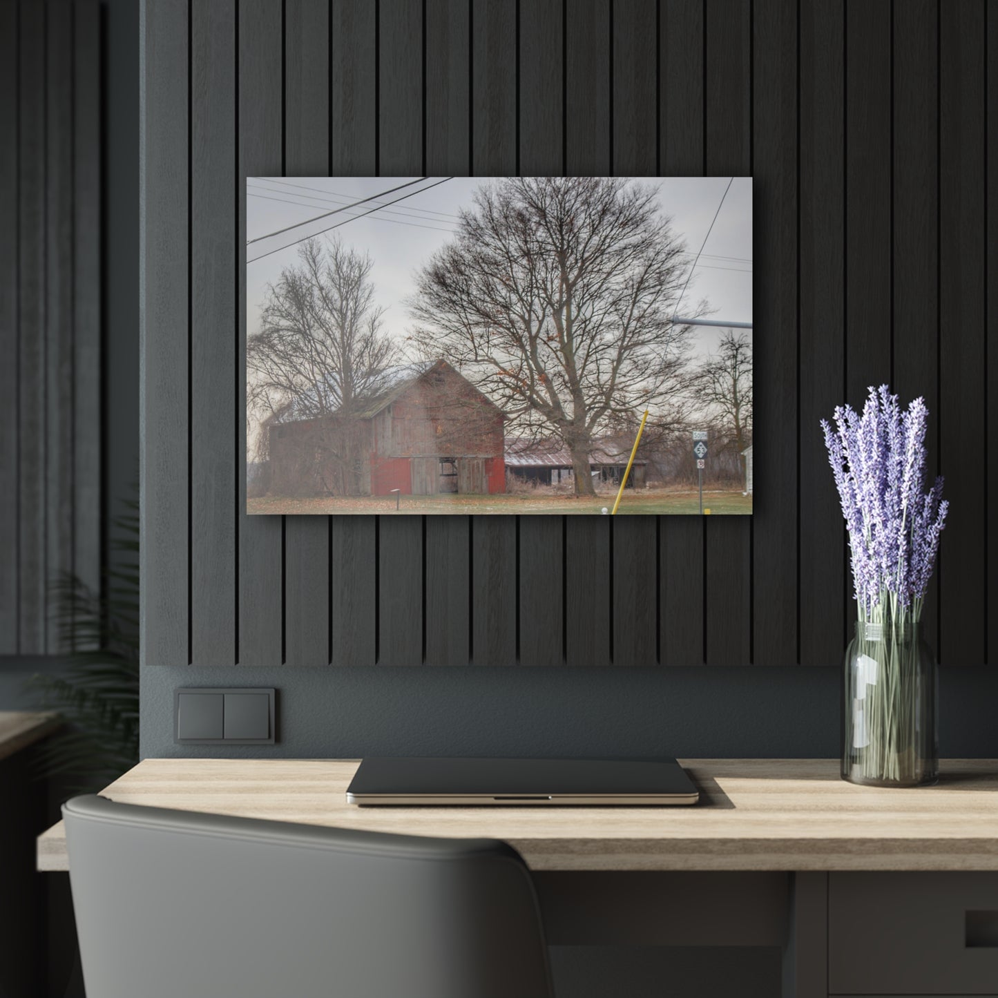 U R There Photography Almont Van Dyke Red III Rustic Farmhouse Acrylic Wall Print