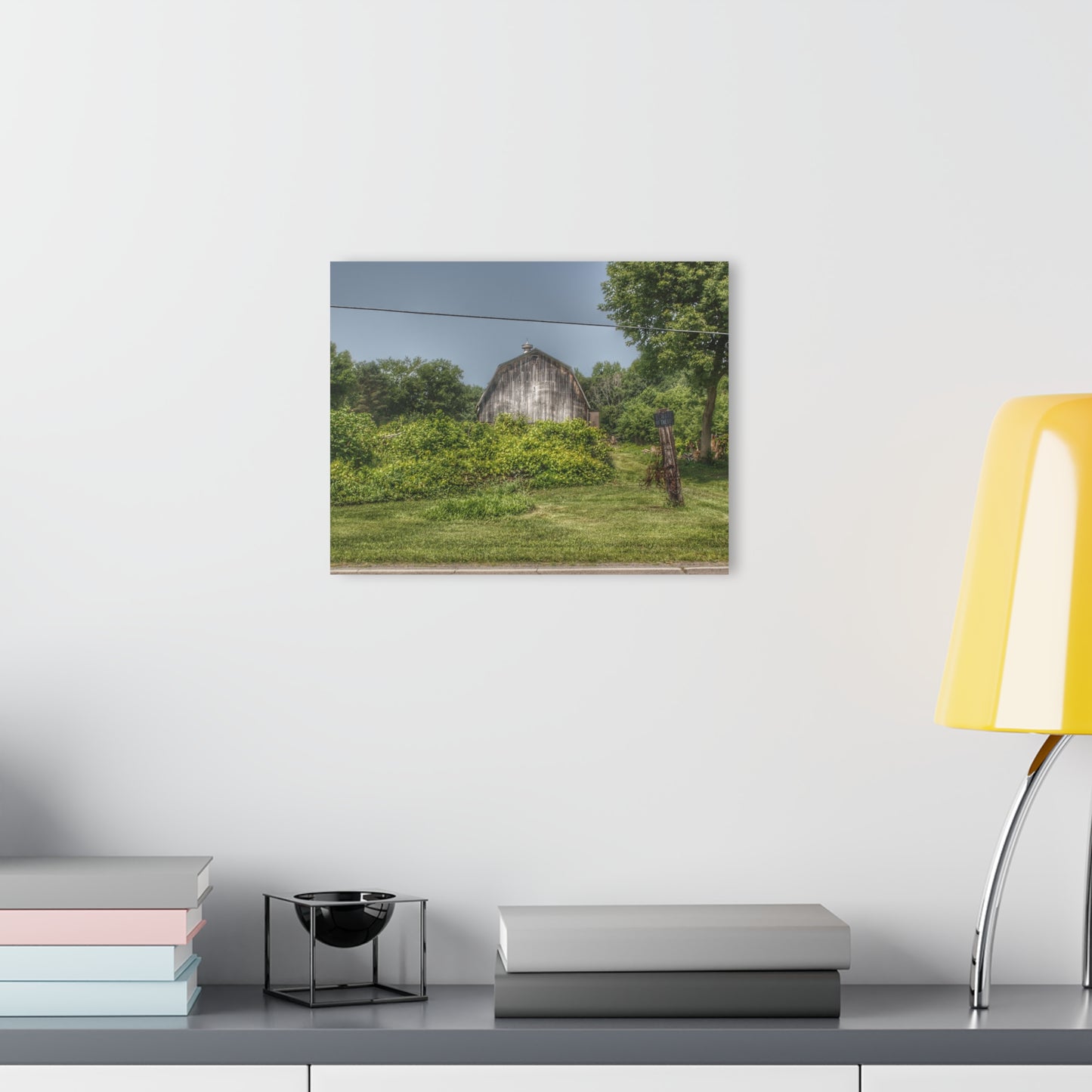 U R There Photography Vassar Road Hidden Grey I Rustic Farmhouse Acrylic Wall Print