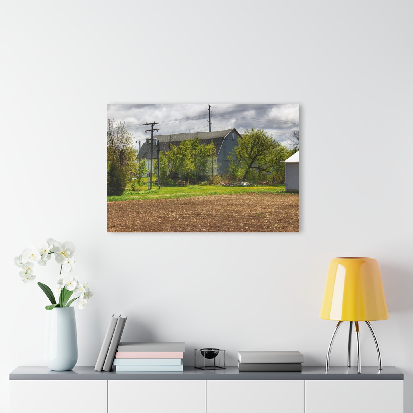 U R There Photography Rescue Road Old Grey Rustic Farmhouse Acrylic Wall Print