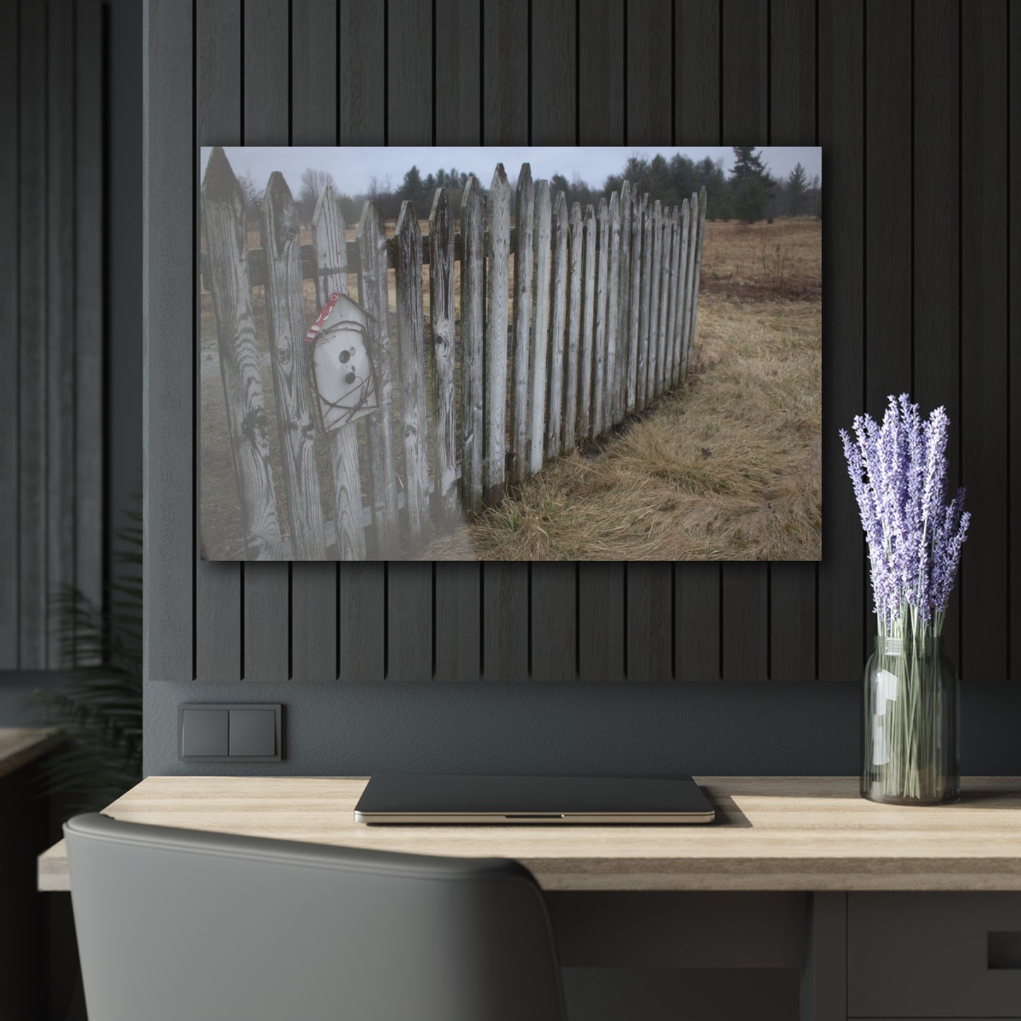 U R There Photography Country Fence Rustic Farmhouse Acrylic Wall Print