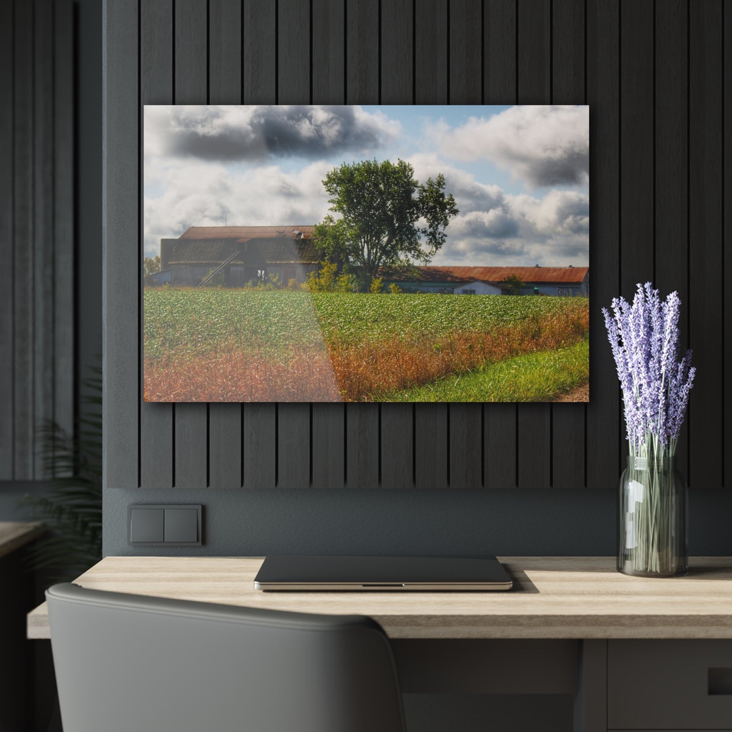 U R There Photography Silverwood Haybarn Rustic Farmhouse Acrylic Wall Print