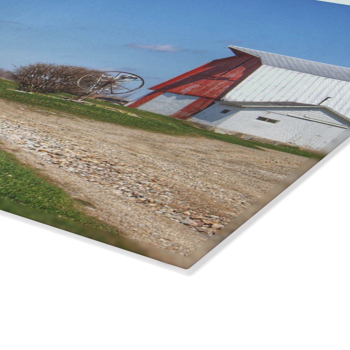 U R There Photography Shay Lakee Duo Rustic Farmhouse Tempered-Glass Cutting Board