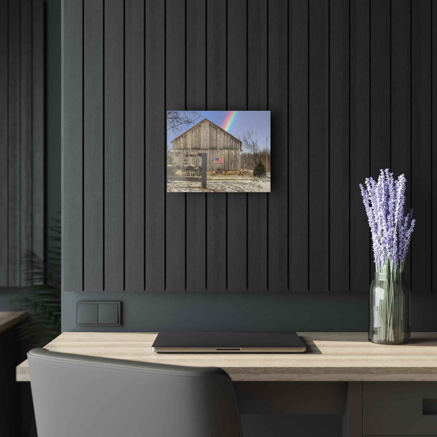 U R There Photography Barn Blessings on Sutton Road Rustic Farmhouse Acrylic Wall Print
