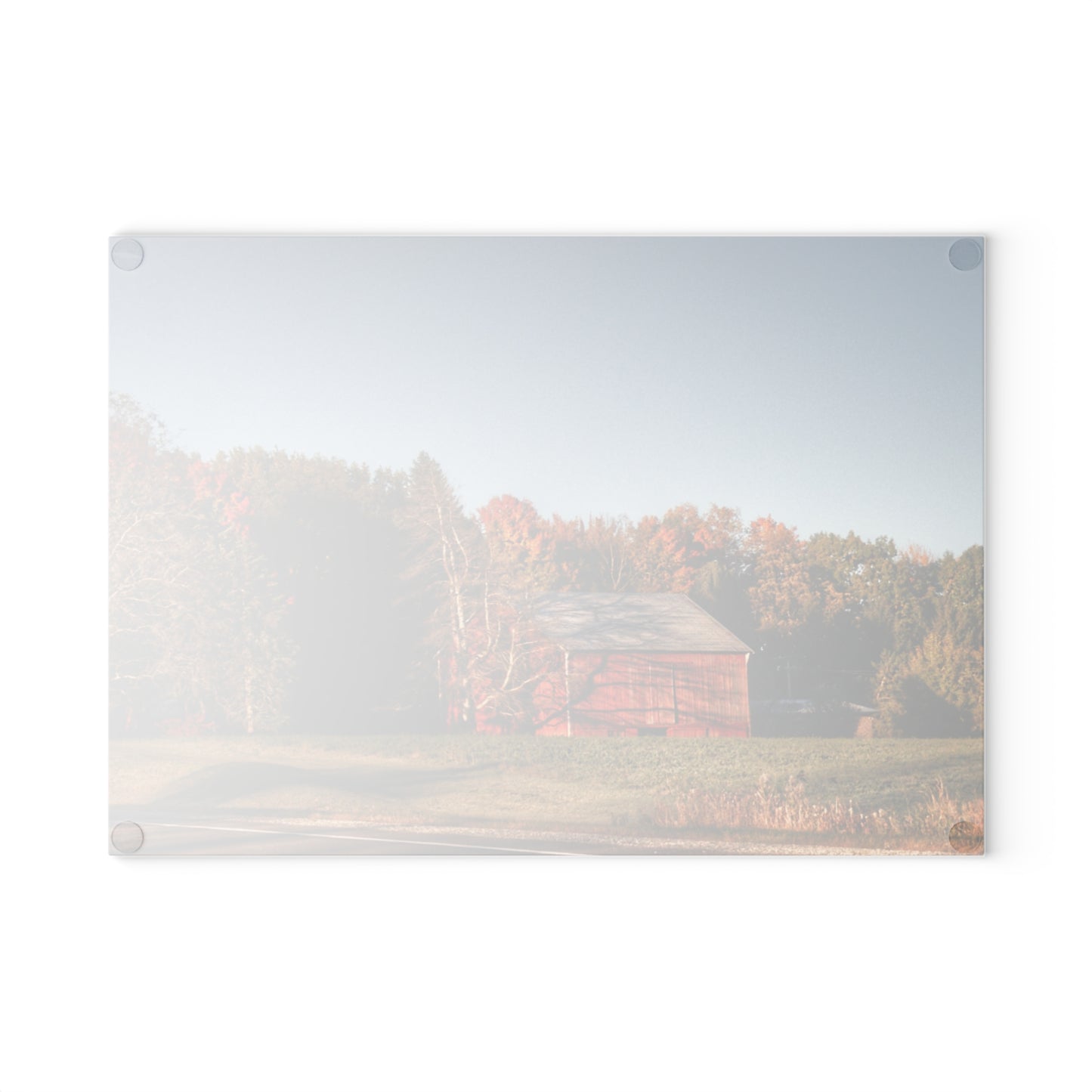 U R There Photography Tucked on Treasurer Road Rustic Farmhouse Tempered-Glass Cutting Board