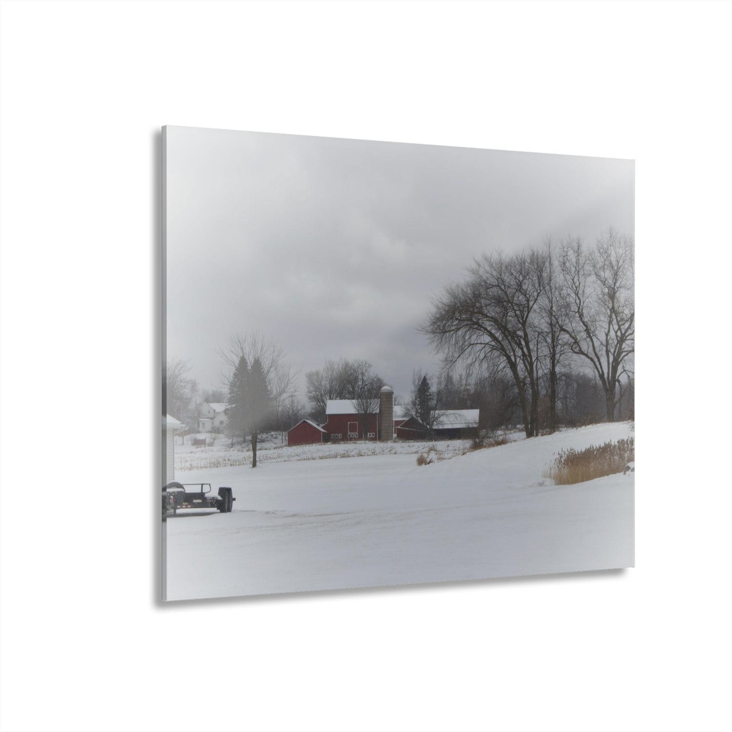 U R There Photography Across the Field on Sandy Lane Rustic Farmhouse Acrylic Wall Print