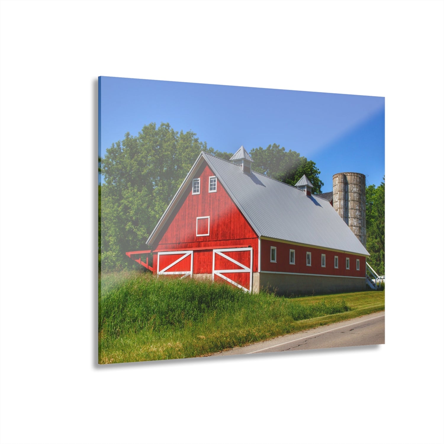 Metamora Red 2020 I Rustic Farmhouse Acrylic Wall Print