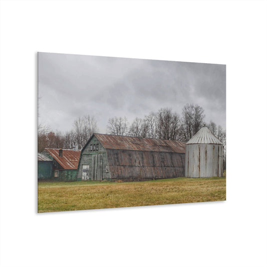 U R There Photography Hough Road Green Quonset I Rustic Farmhouse Acrylic Wall Print